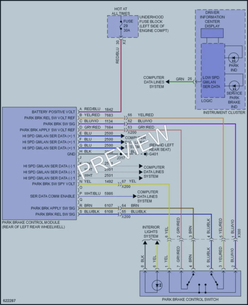 2019 Buick Cascada Shift Interlock wiring diagram preview