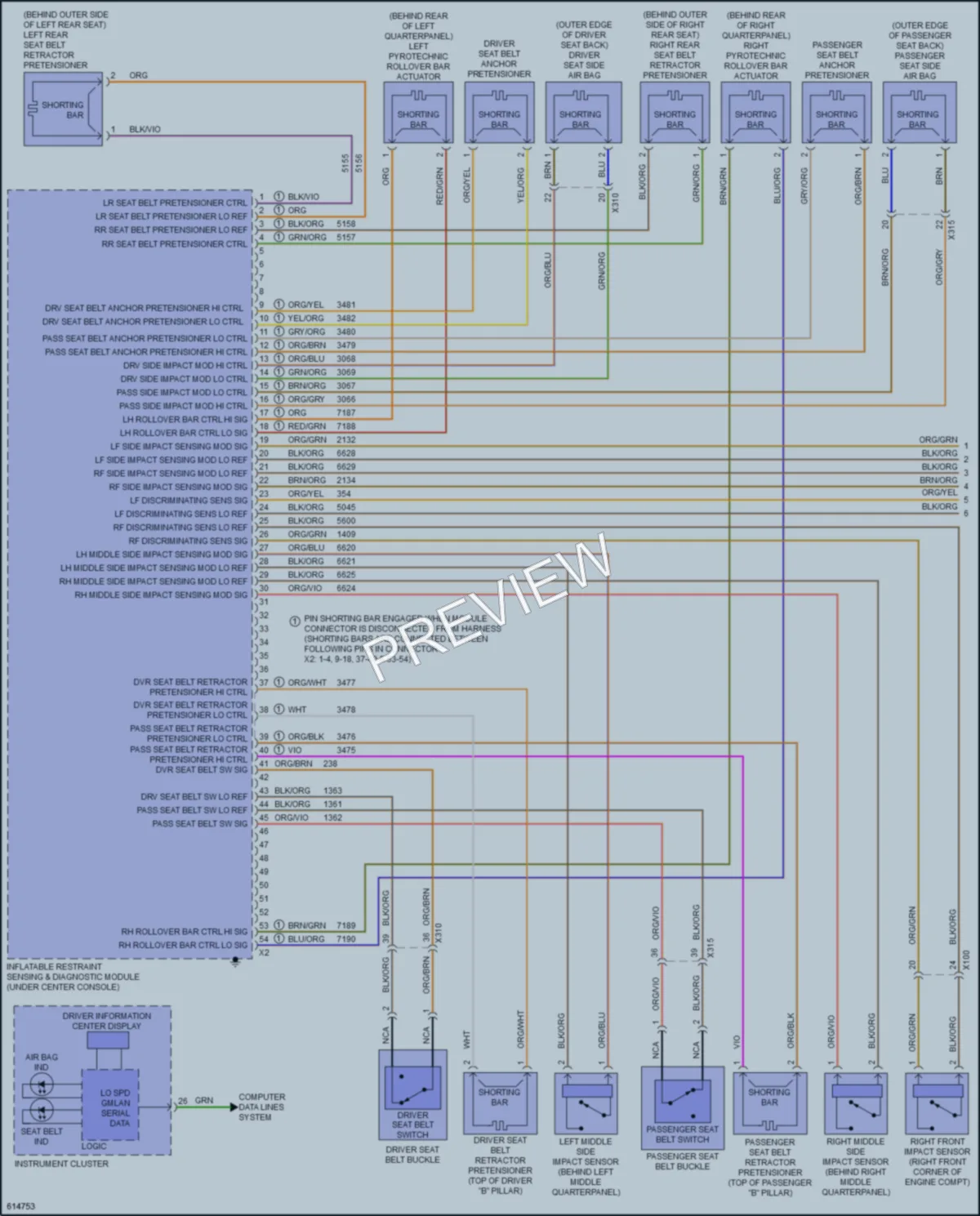 2019 Buick Cascada Supplemental Restraints wiring diagram preview