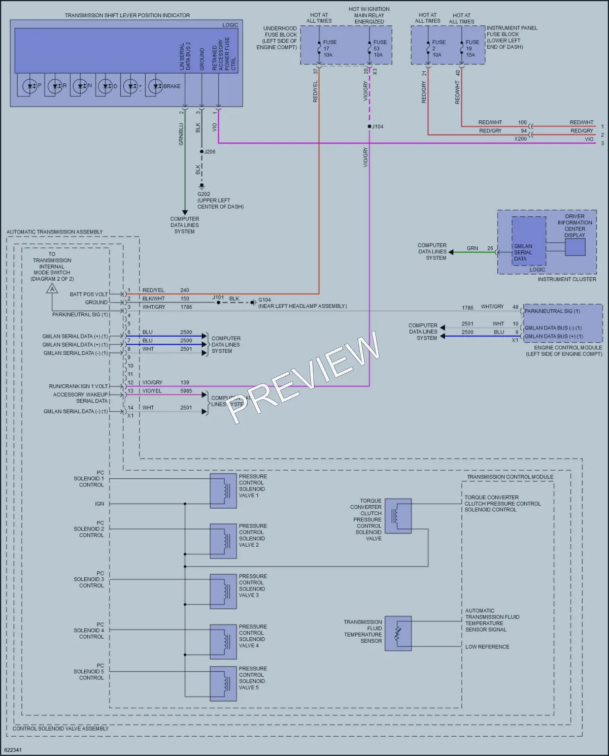 2019 Buick Cascada Transmission wiring diagram preview