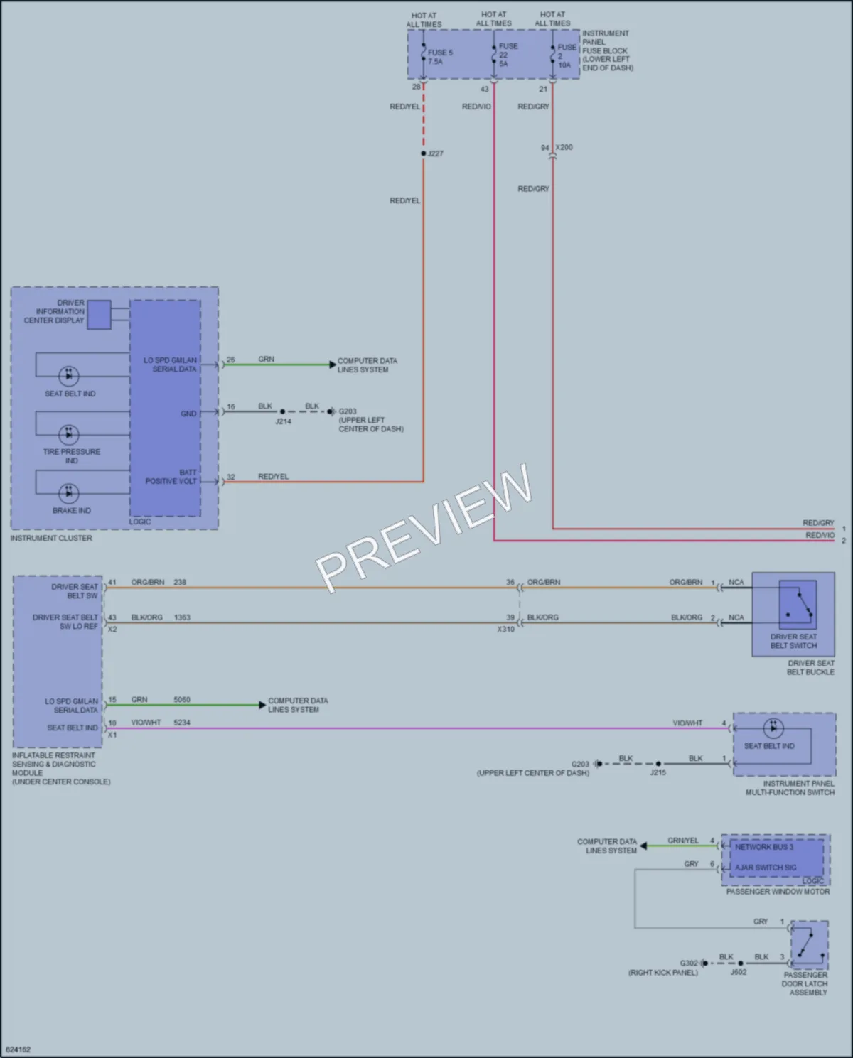 2019 Buick Cascada Warning Systems wiring diagram preview