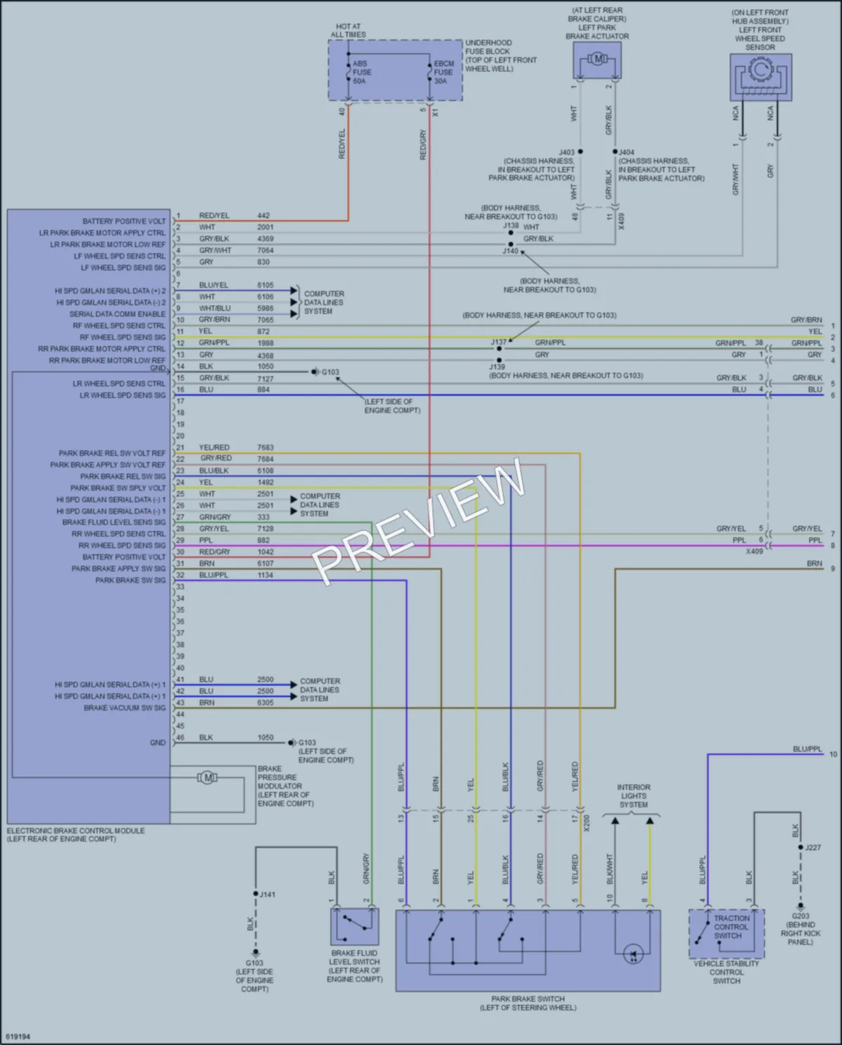 2019 Buick Enclave Anti Lock Brakes wiring diagram preview
