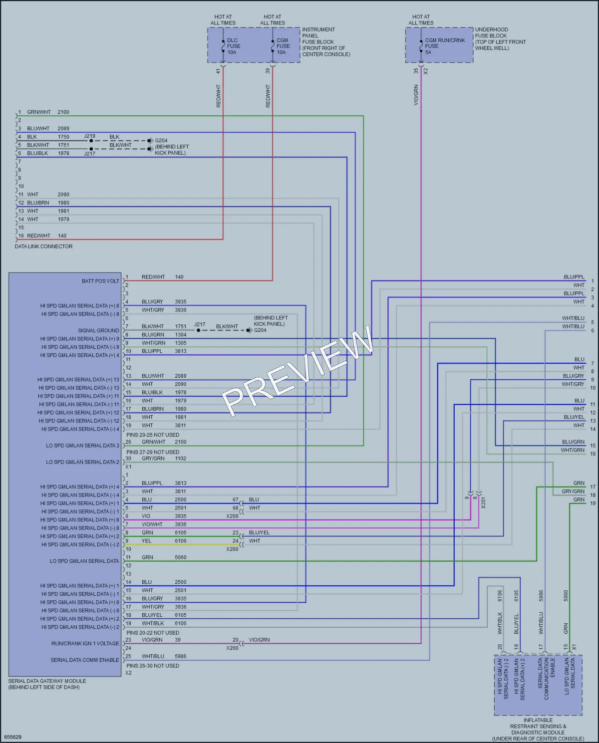 2019 Buick Enclave Computer Data Lines wiring diagram preview