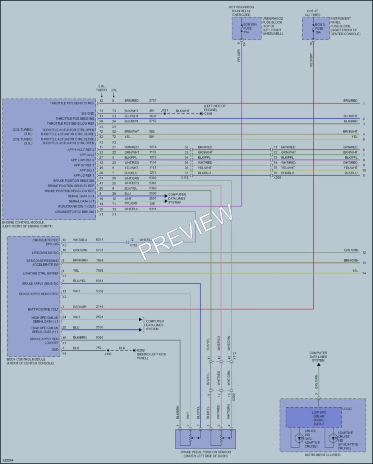 2019 Buick Enclave Cruise Control wiring diagram preview