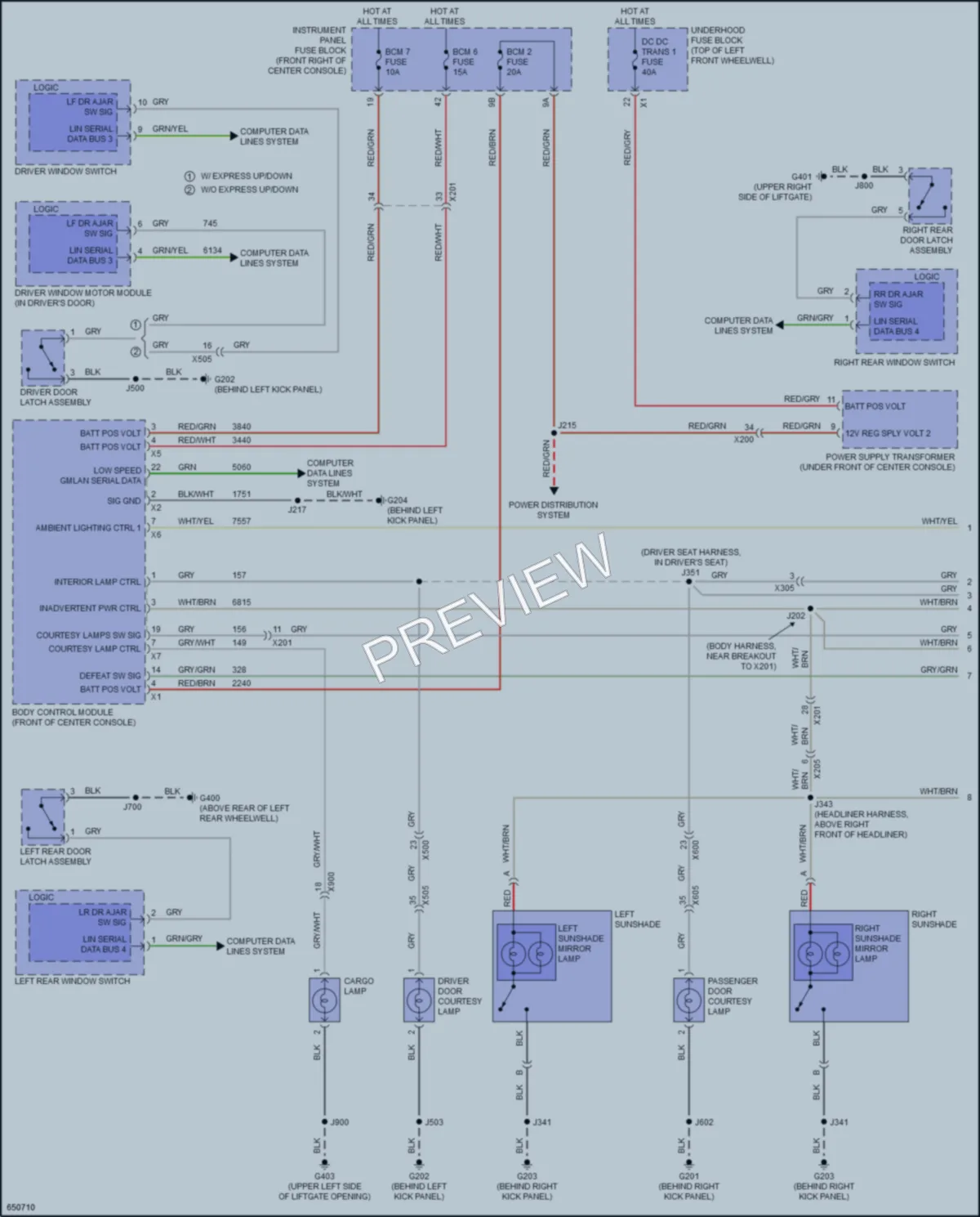 2019 Buick Enclave Interior Lights wiring diagram preview
