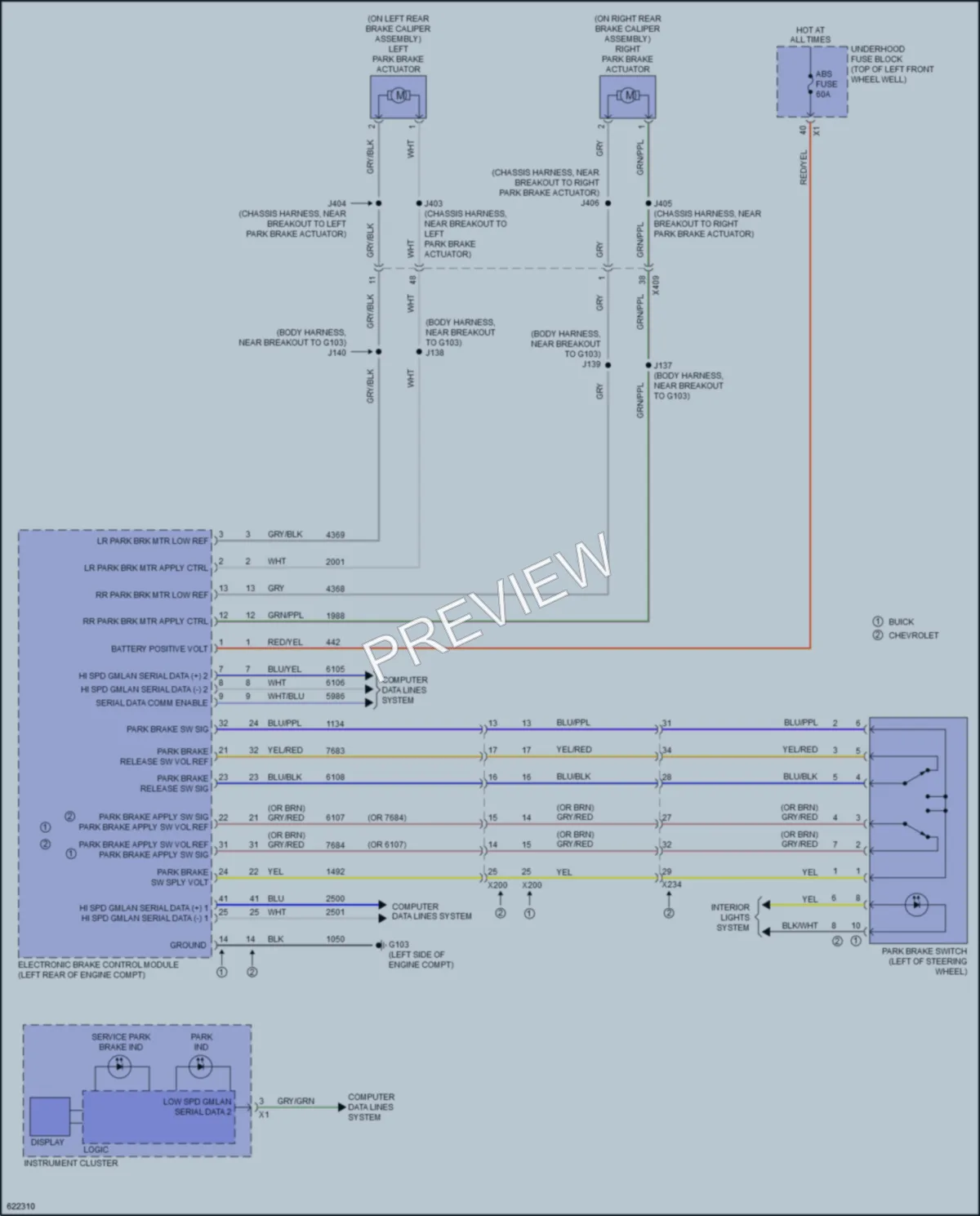 2019 Buick Enclave Shift Interlock wiring diagram preview