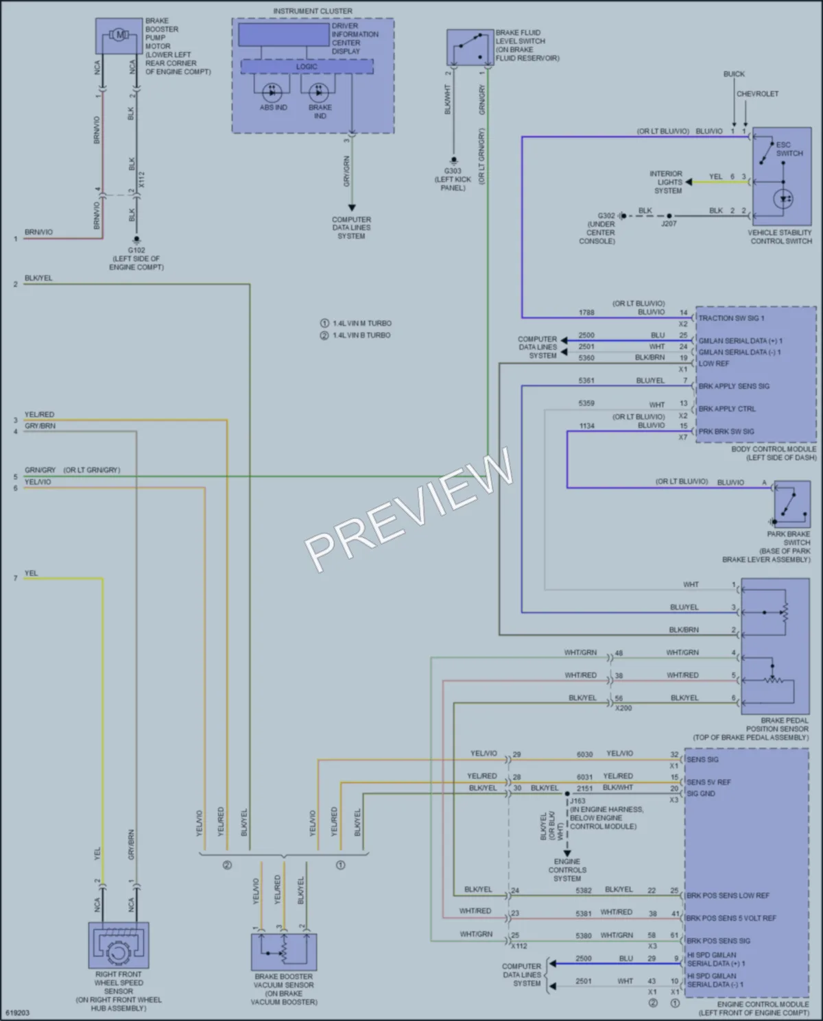 2019 Buick Encore Anti Lock Brakes wiring diagram preview