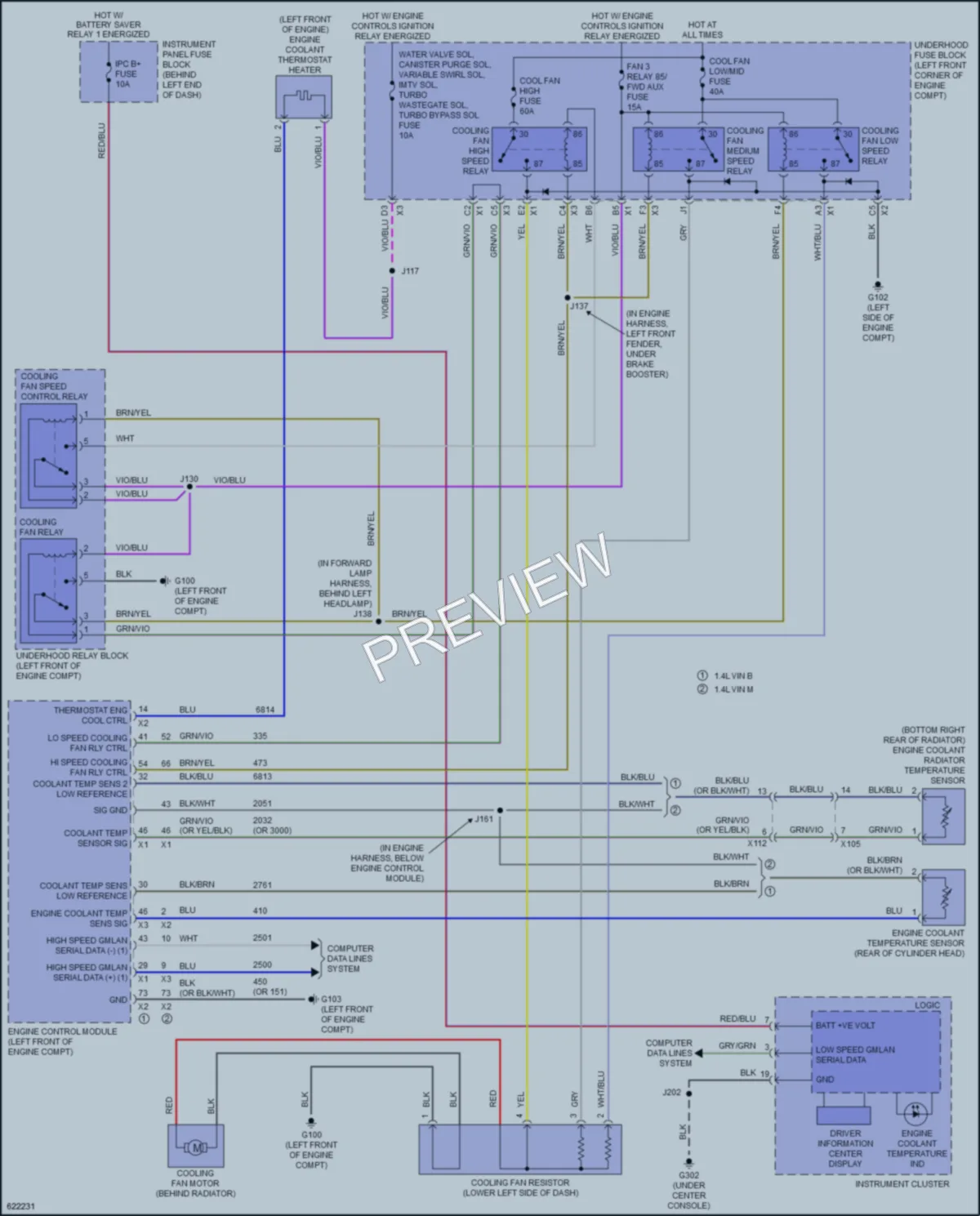 2019 Buick Encore Cooling Fan wiring diagram preview