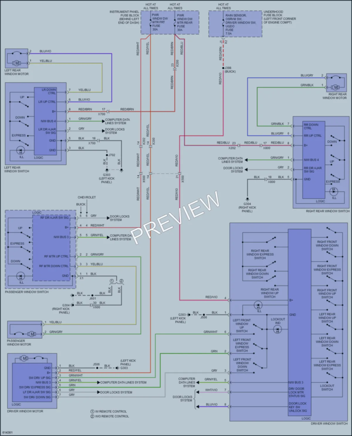 2019 Buick Encore Power Windows wiring diagram preview