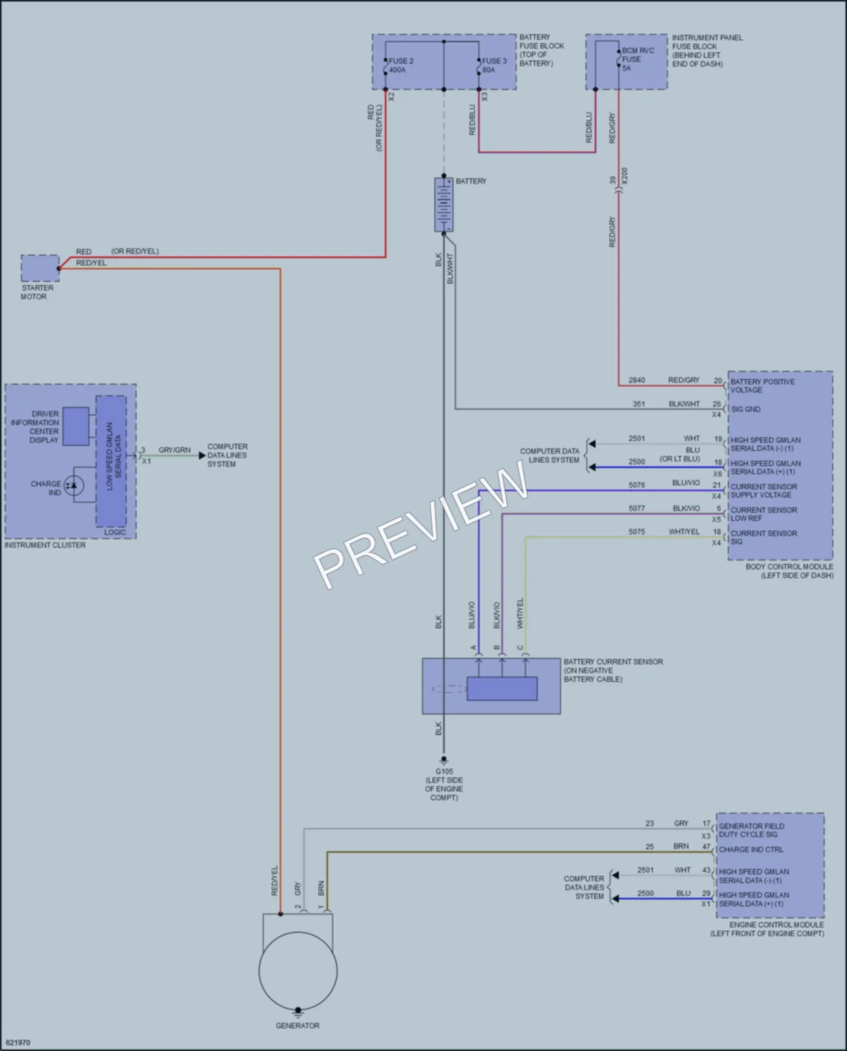 2019 Buick Encore Starting Charging wiring diagram preview