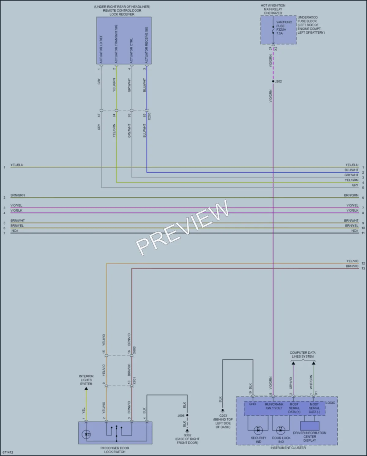 2019 Buick Envision Anti Theft wiring diagram preview