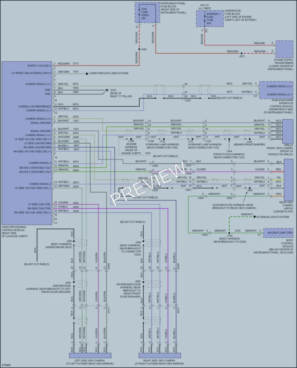2019 Buick Envision Navigation wiring diagram preview