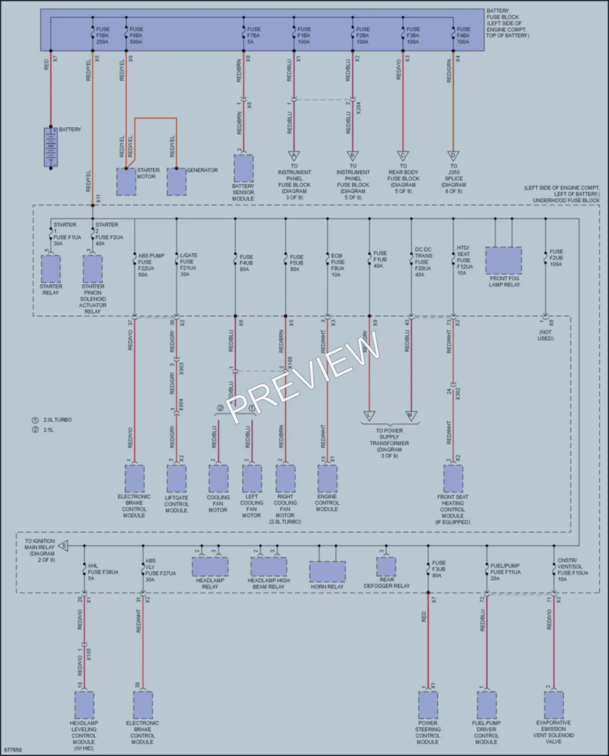 2019 Buick Envision Power Distribution wiring diagram preview