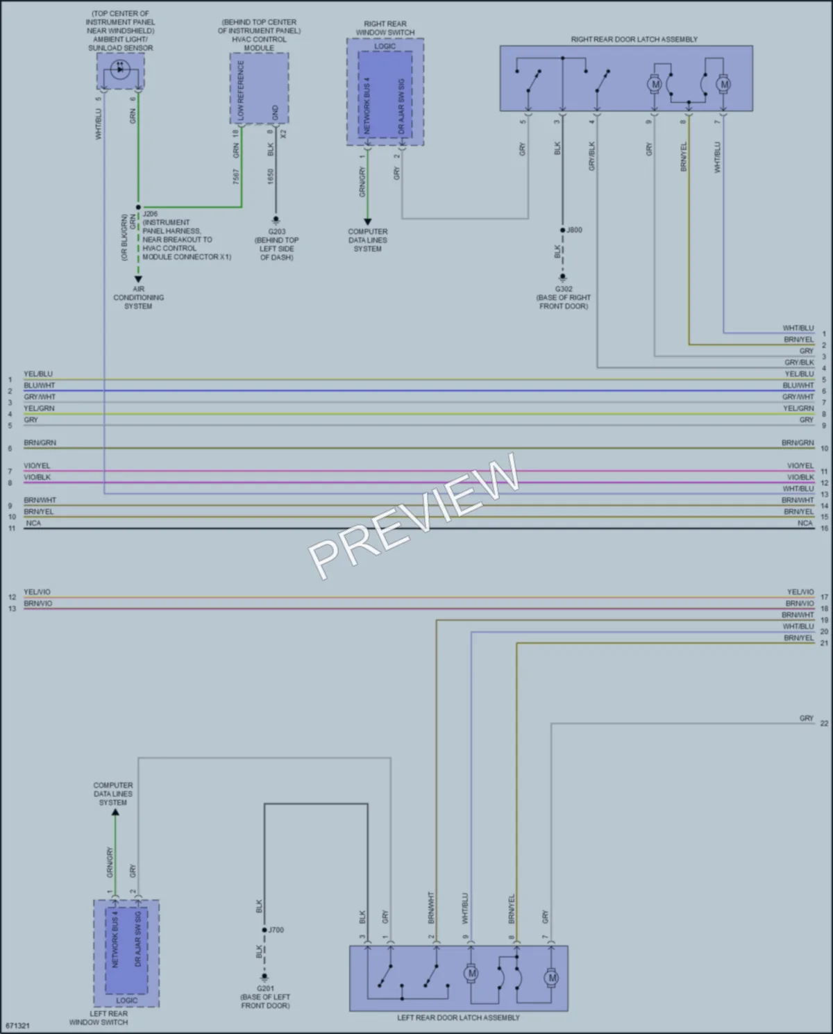 2019 Buick Envision Power Door Locks wiring diagram preview