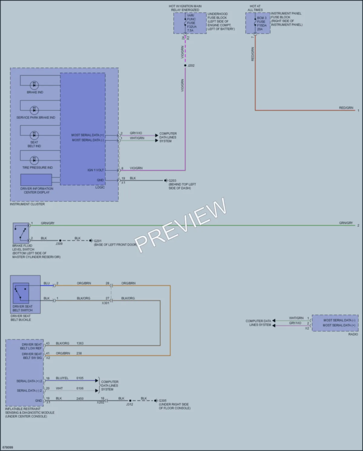 2019 Buick Envision Warning Systems wiring diagram preview