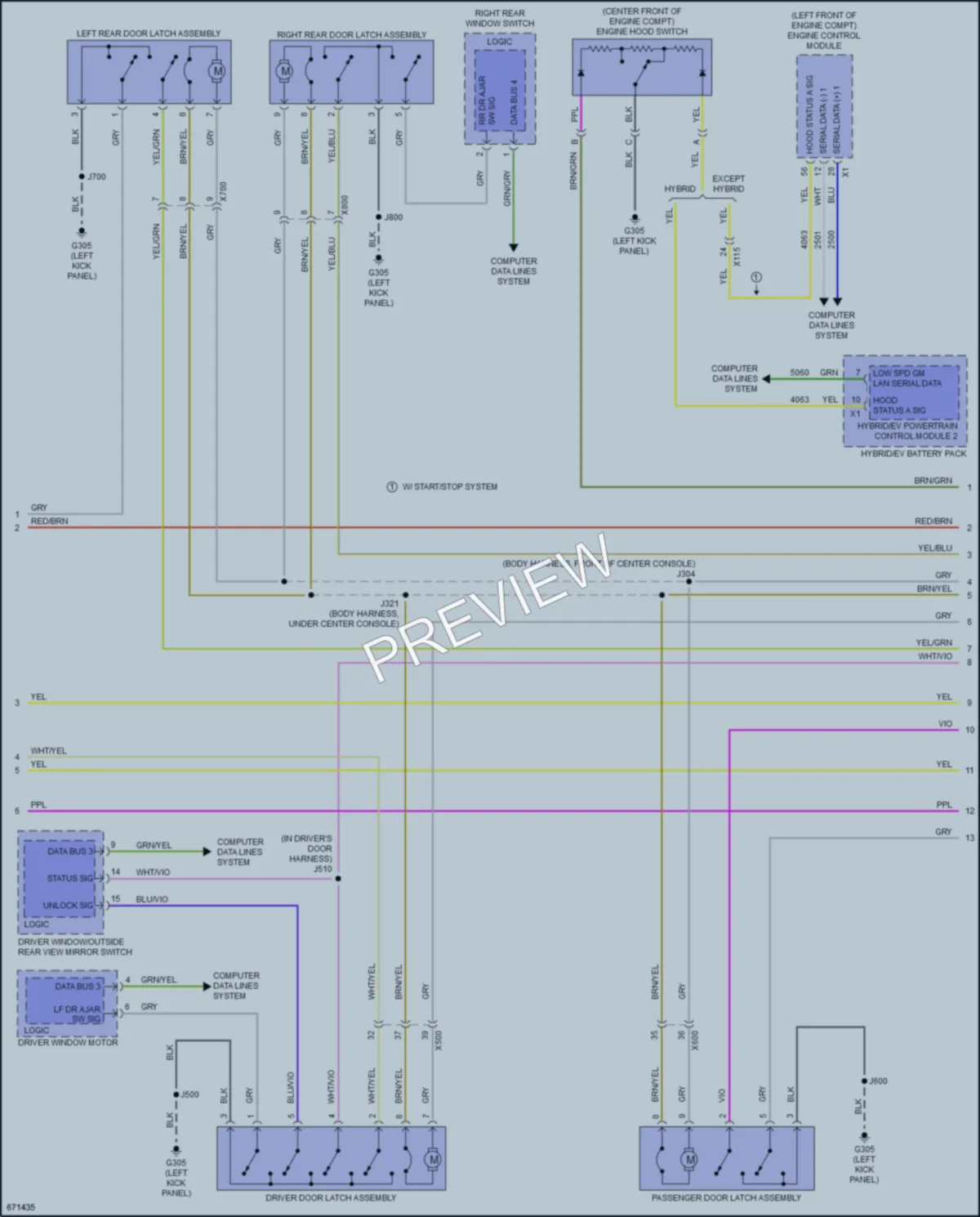 2019 Buick LaCrosse Anti Theft wiring diagram preview