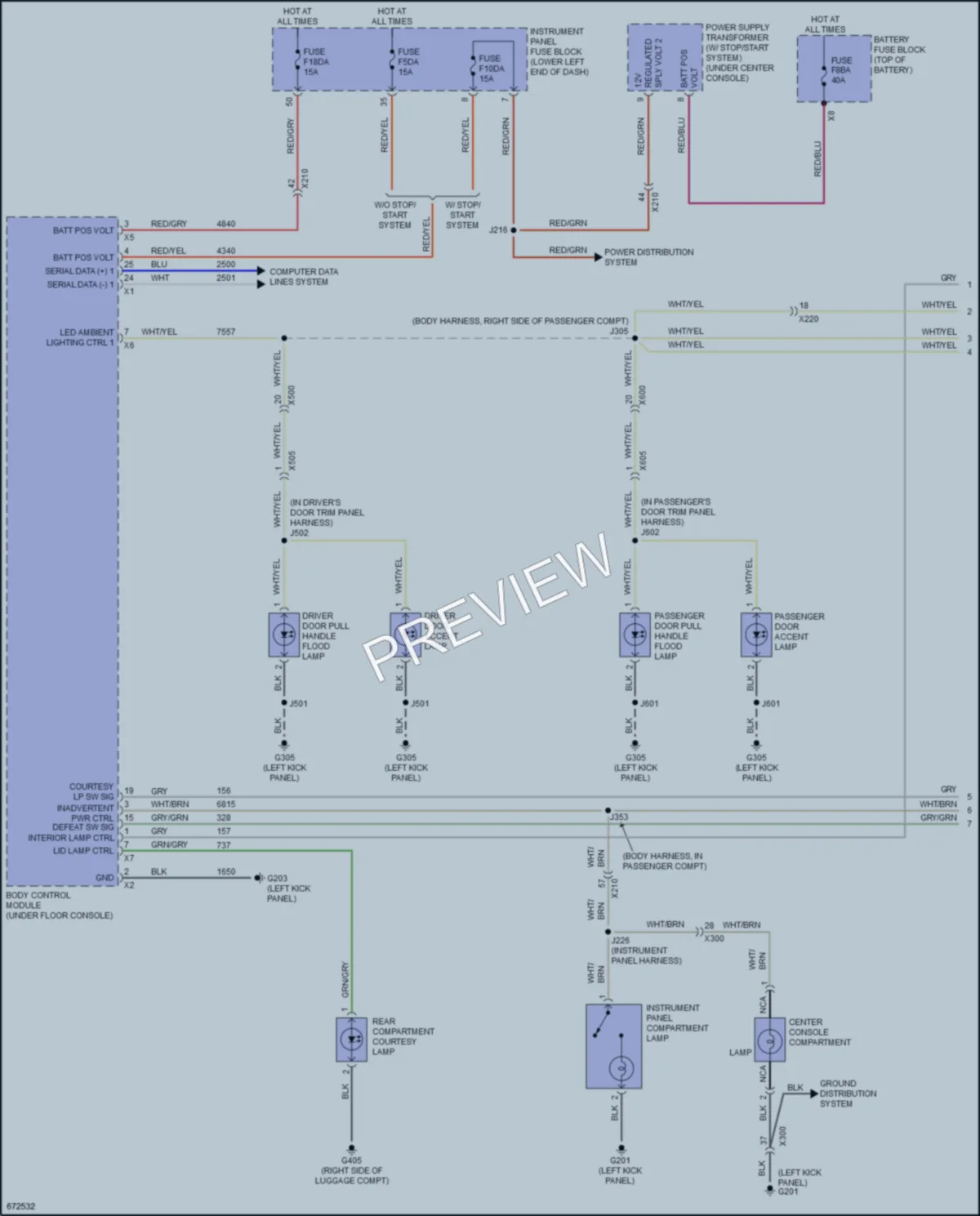 2019 Buick LaCrosse Interior Lights wiring diagram preview