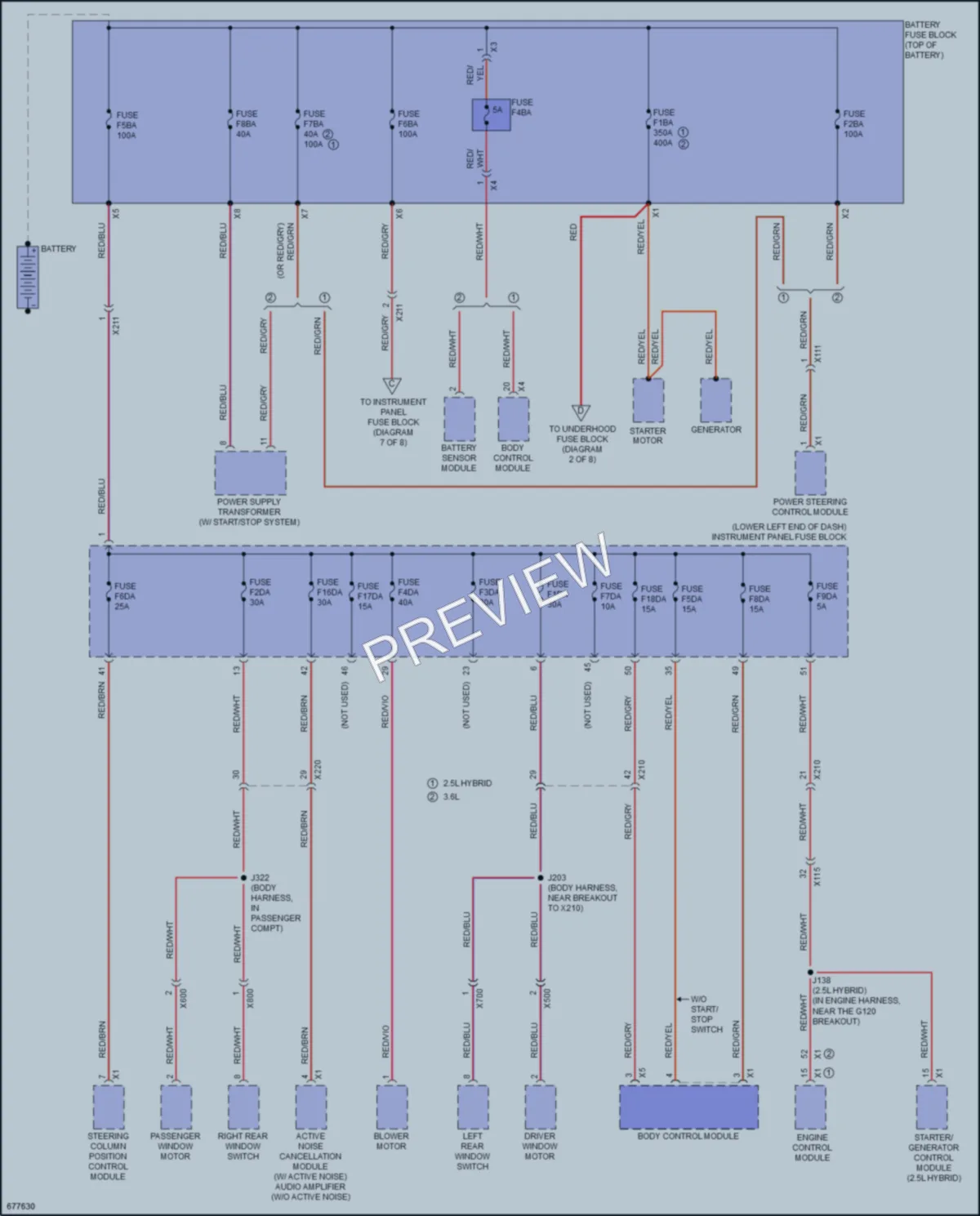 2019 Buick LaCrosse Power Distribution wiring diagram preview