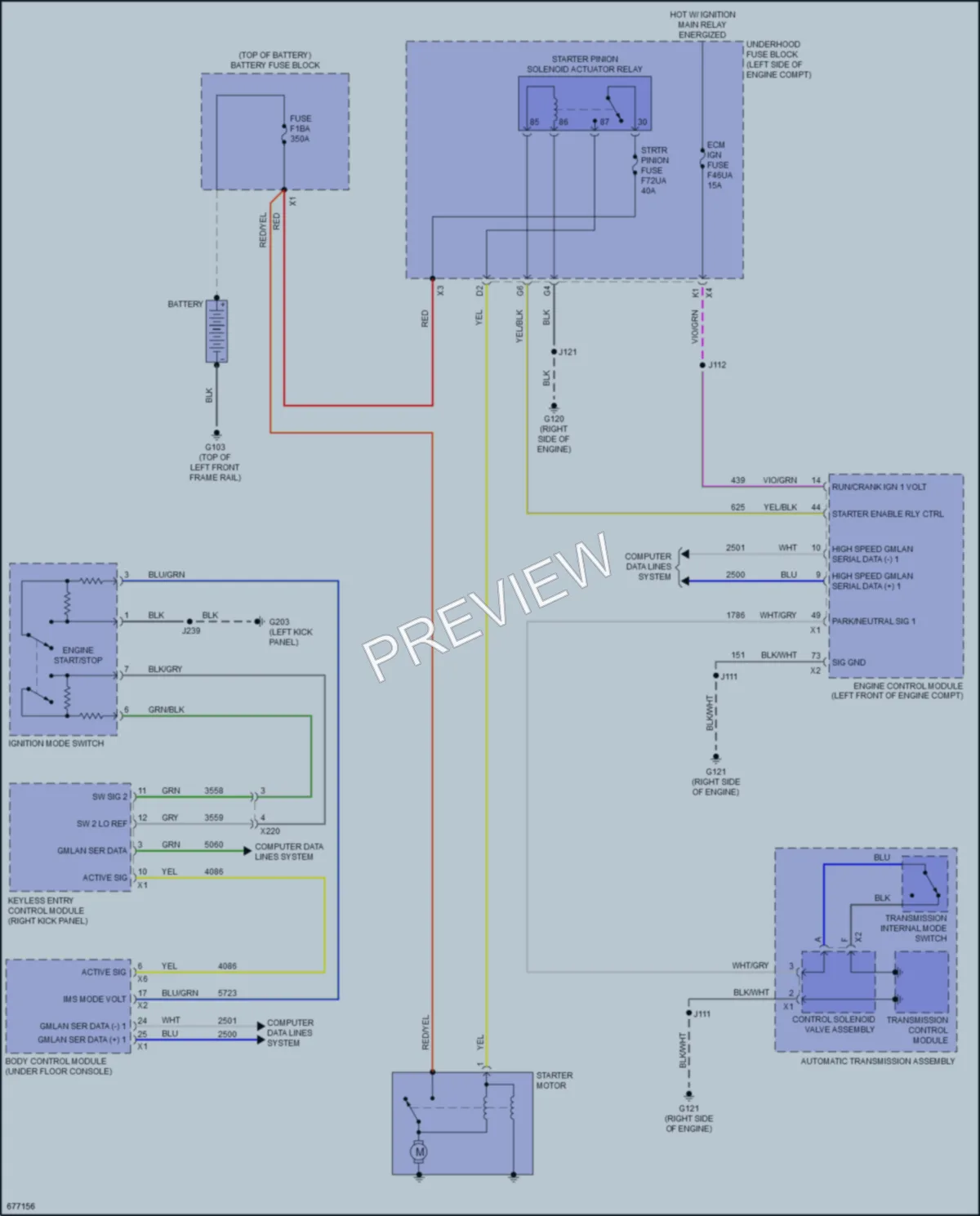 2019 Buick LaCrosse Starting Charging wiring diagram preview
