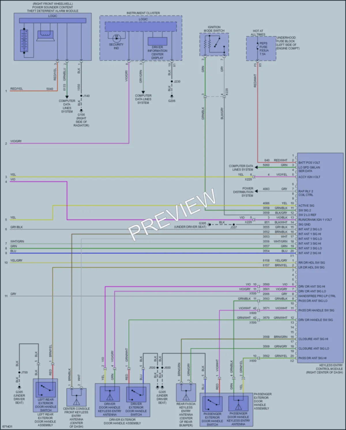 2019 Buick RegalSportback Anti Theft wiring diagram preview