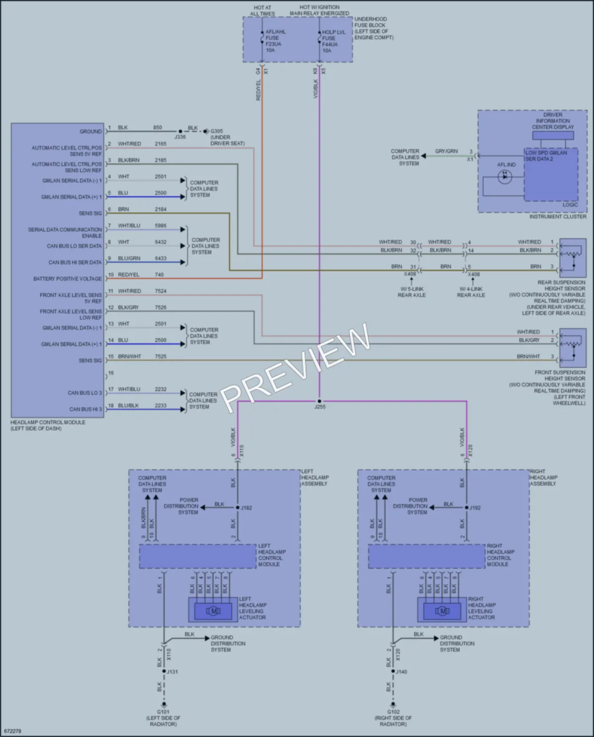 2019 Buick RegalSportback Headlights wiring diagram preview