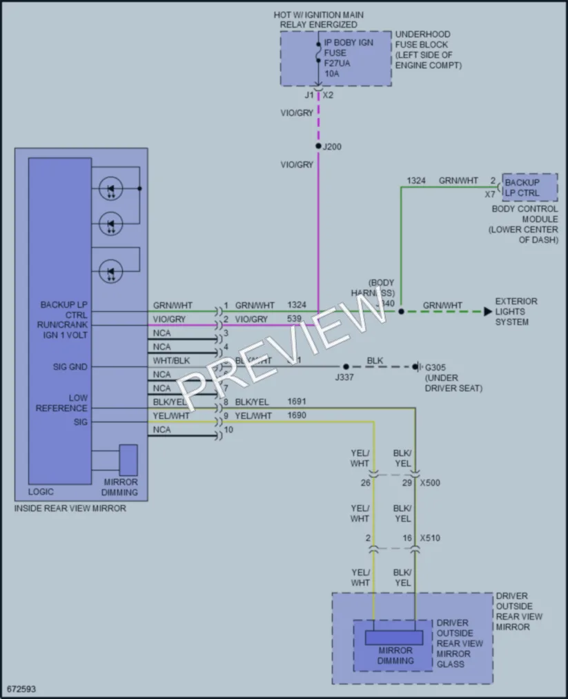 2019 Buick RegalSportback Power Mirrors wiring diagram preview