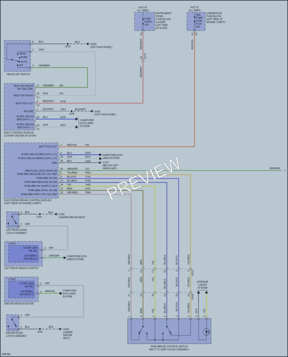 2019 Buick RegalSportback Warning Systems wiring diagram preview