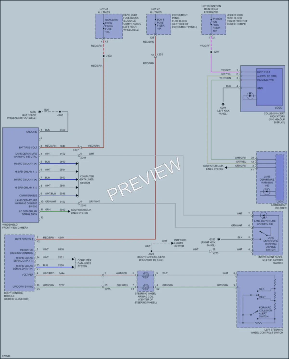 2019 Cadillac ATS Navigation wiring diagram preview