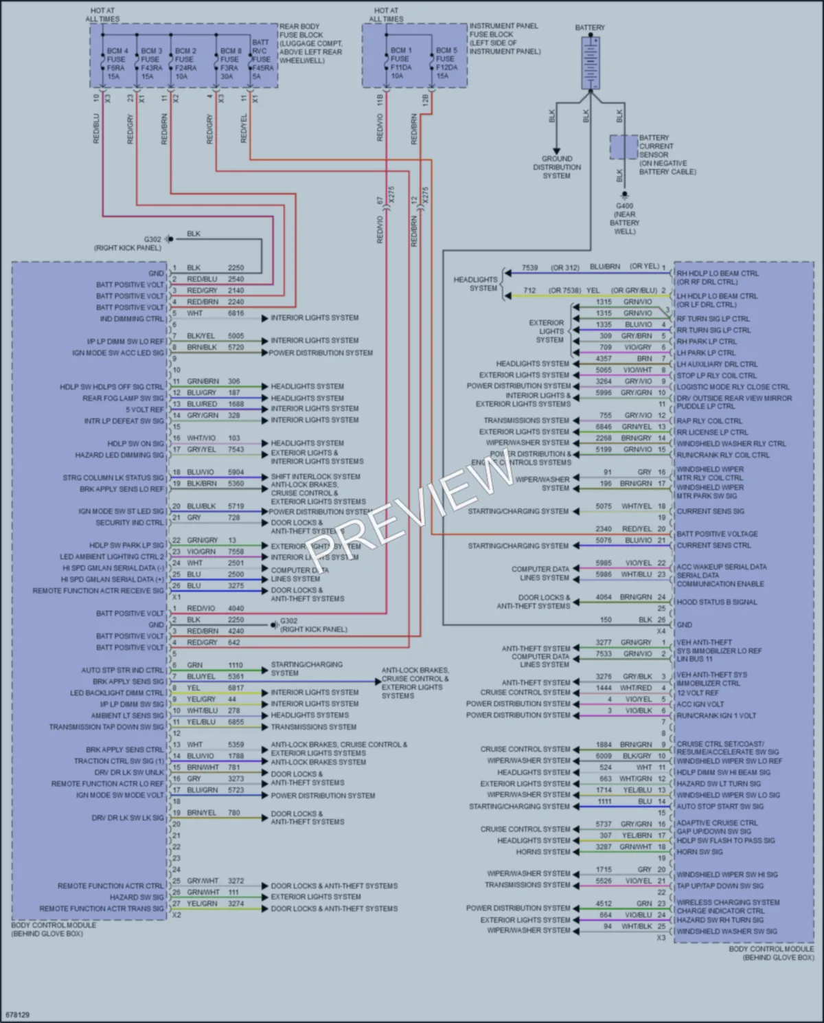 2019 Cadillac ATSV Body Control Modules wiring diagram preview