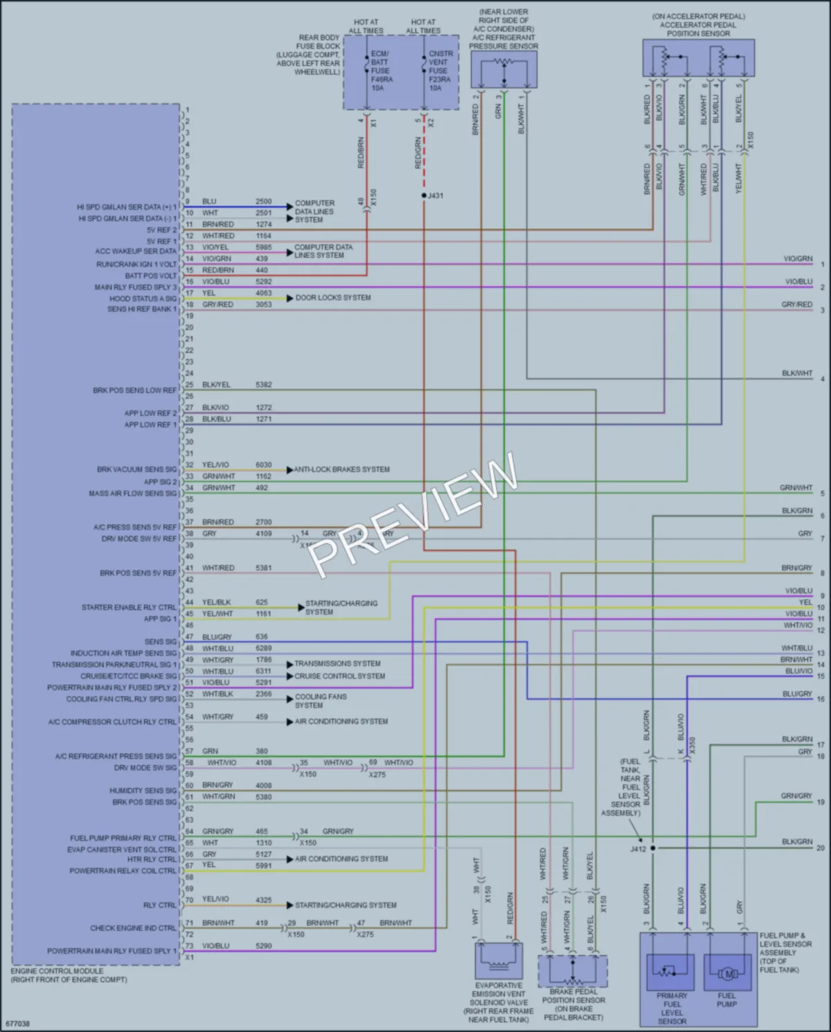 2019 Cadillac ATSV Engine Performance wiring diagram preview