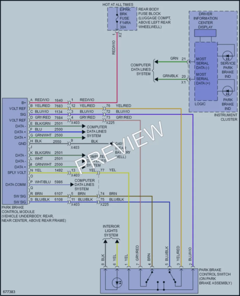 2019 Cadillac ATSV Shift Interlock wiring diagram preview