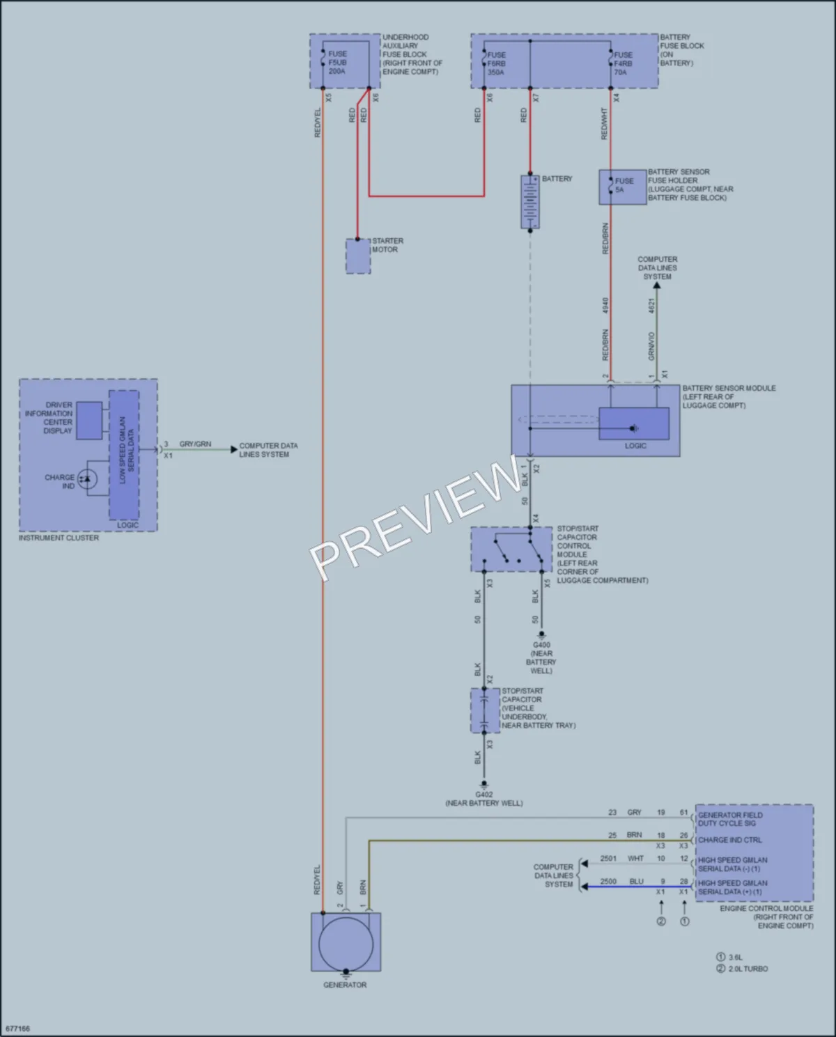 2019 Cadillac ATSV Starting Charging wiring diagram preview
