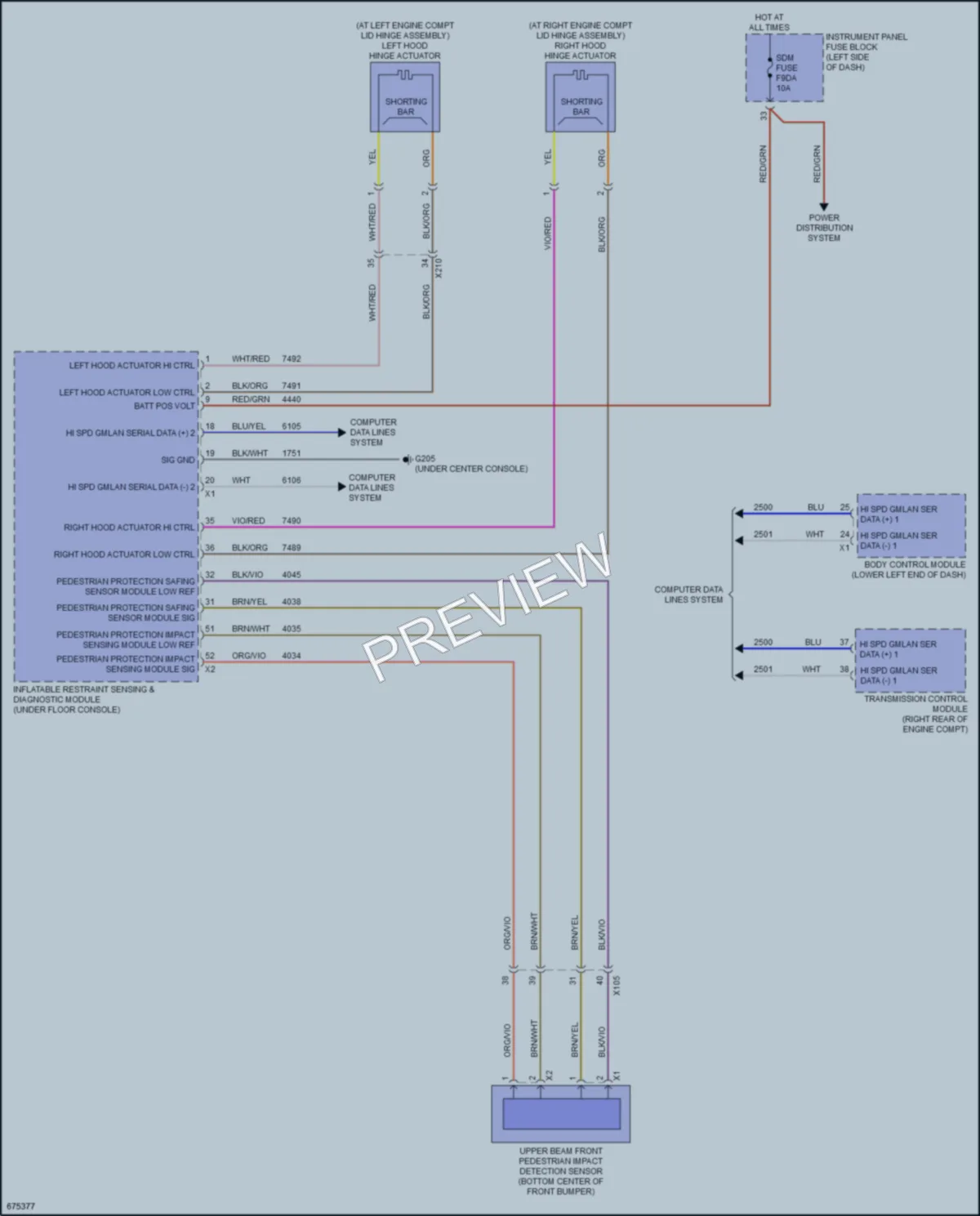 2019 Cadillac CT6 Active Bodyworks wiring diagram preview