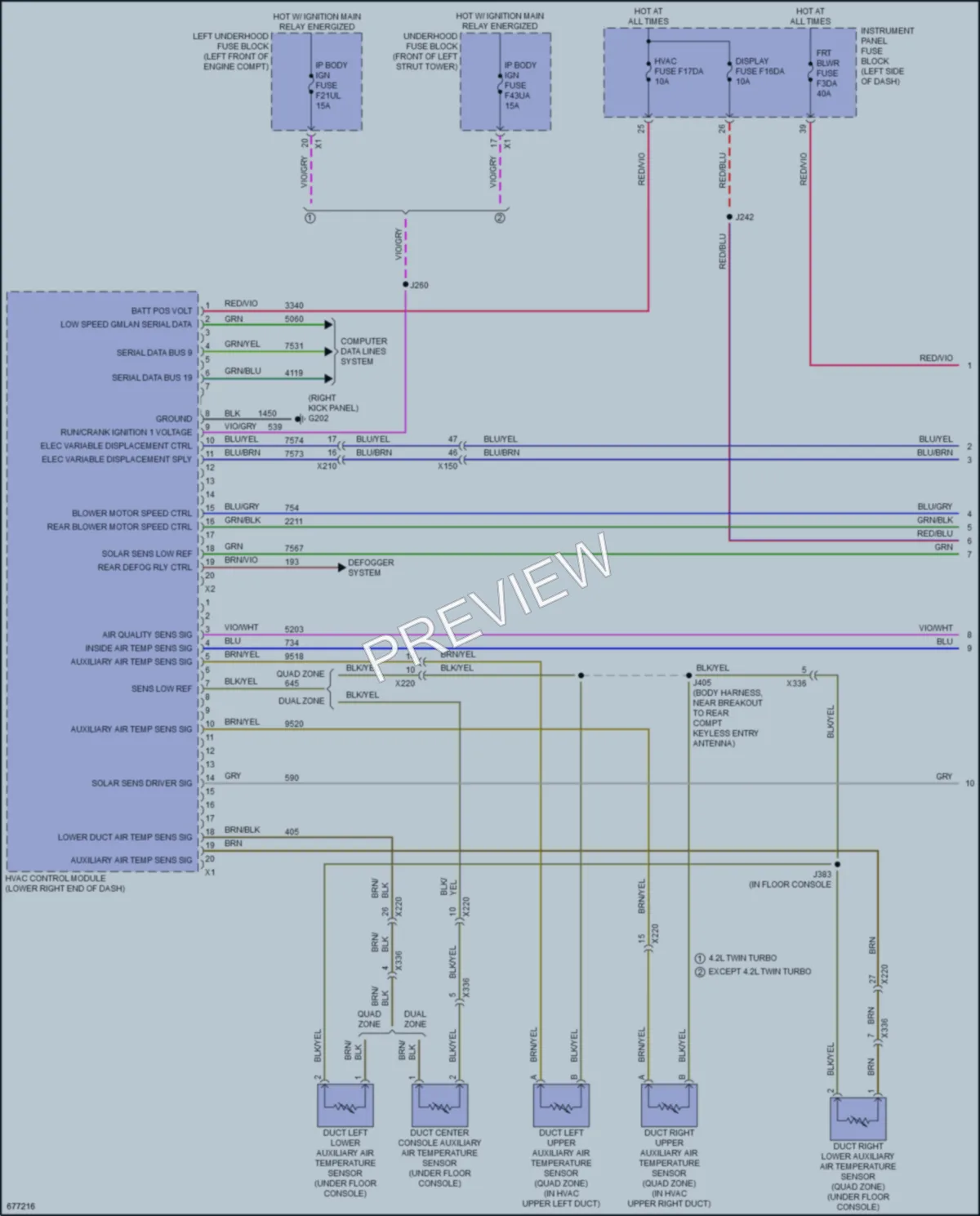 2019 Cadillac CT6 Air Conditioning wiring diagram preview