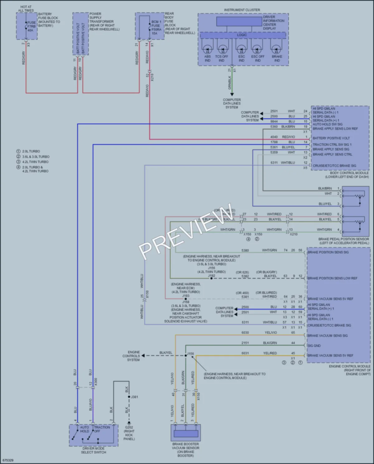 2019 Cadillac CT6 Anti Lock Brakes wiring diagram preview