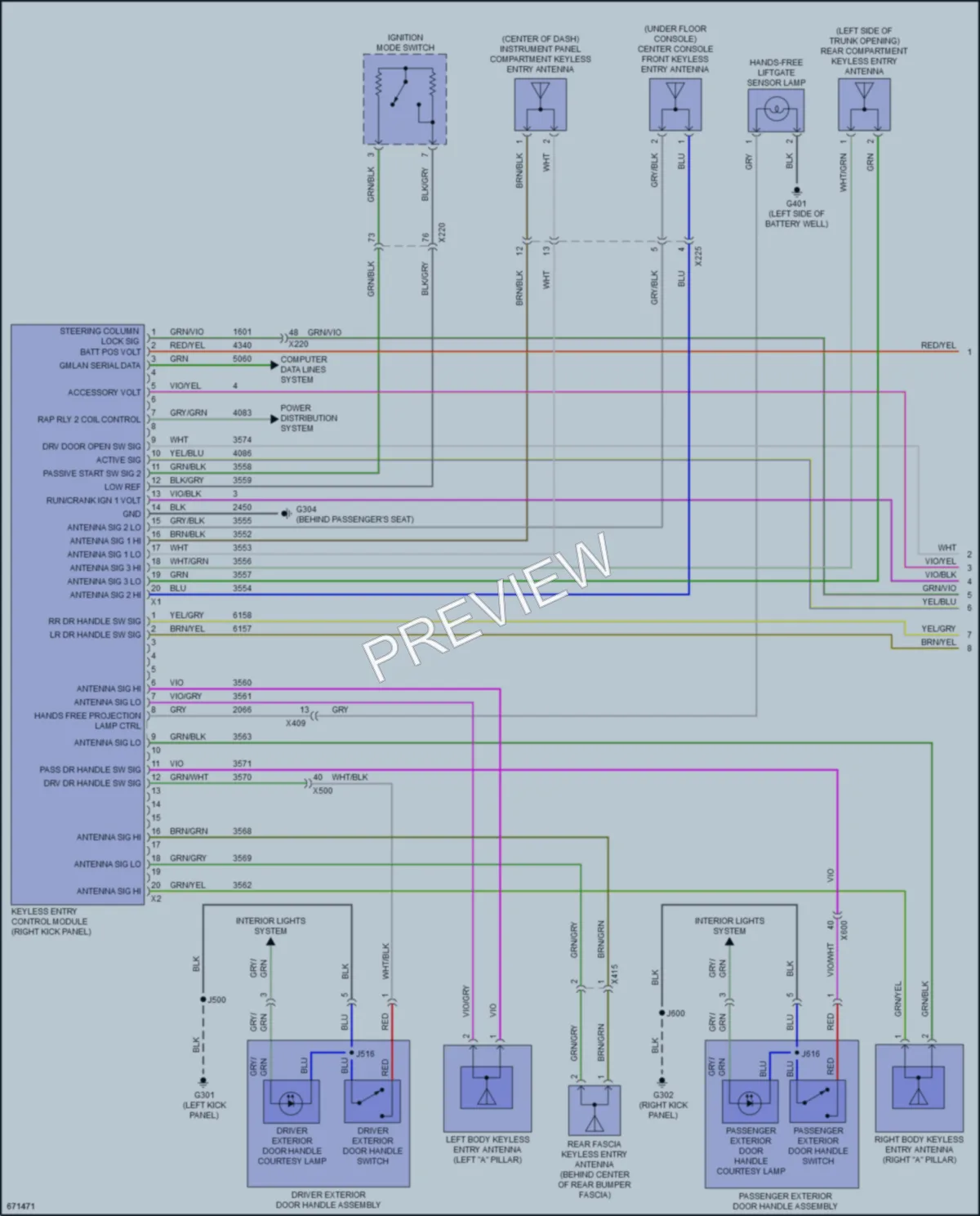 2019 Cadillac CT6 Anti Theft wiring diagram preview