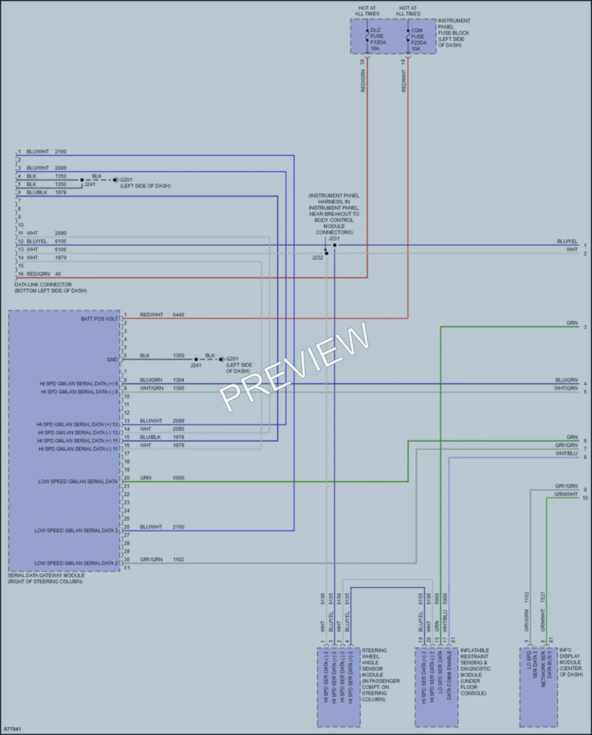 2019 Cadillac CT6V Computer Data Lines wiring diagram preview