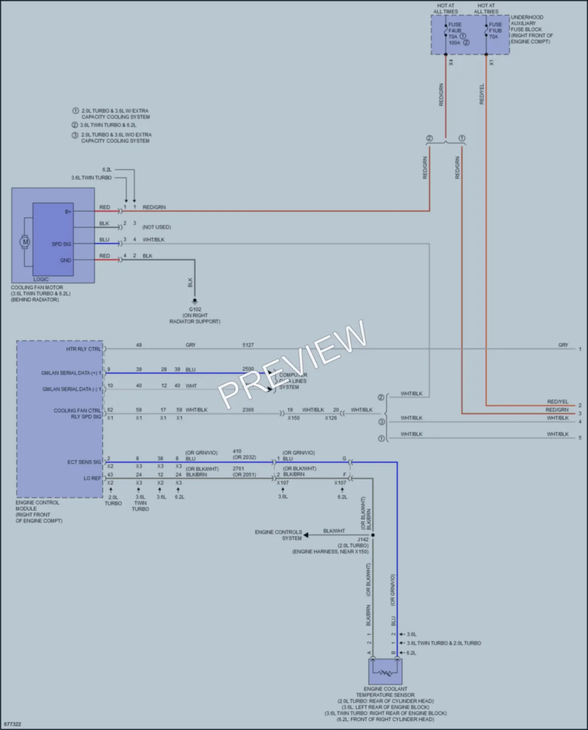 2019 Cadillac CTS Cooling Fan wiring diagram preview
