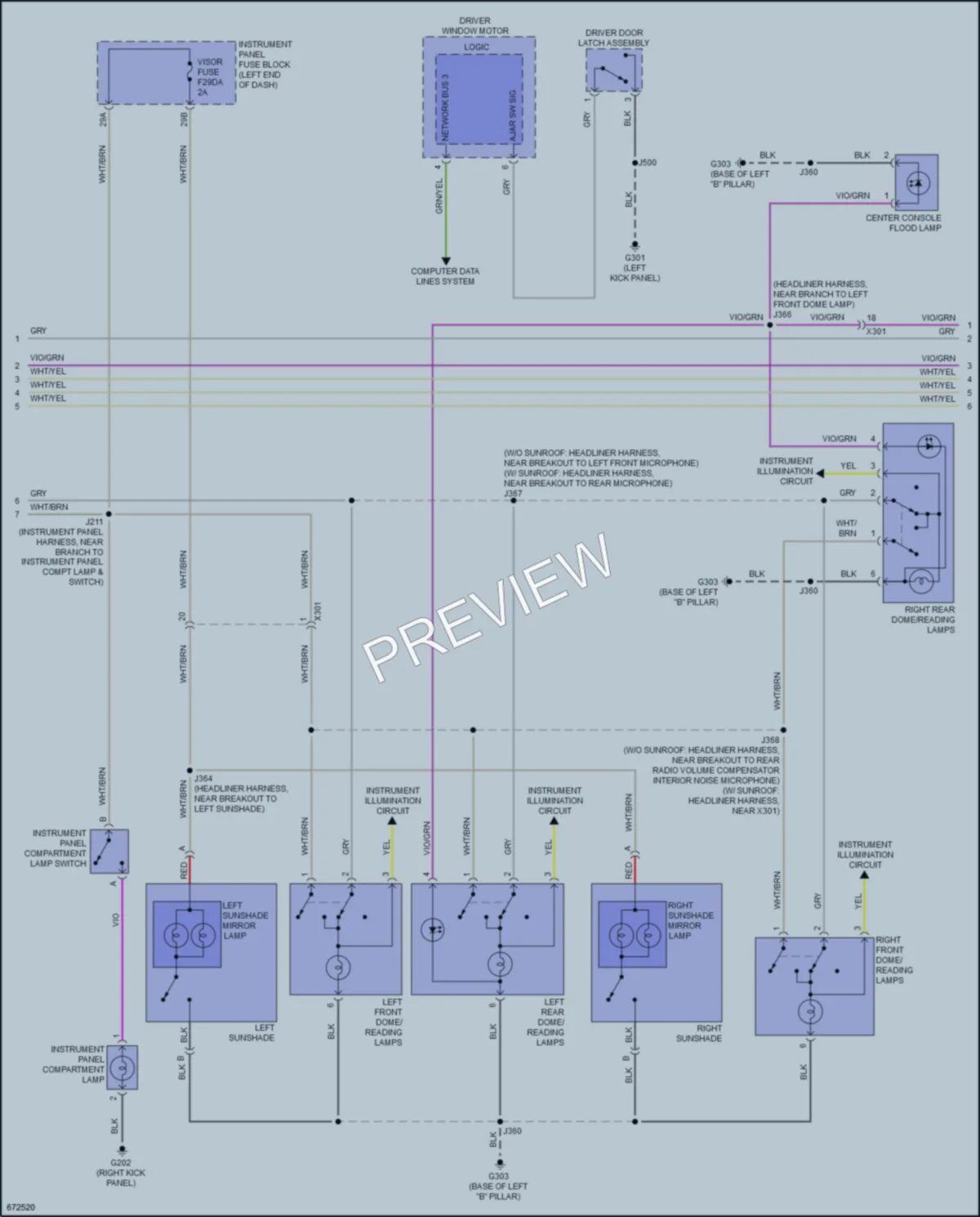 2019 Cadillac CTS Interior Lights wiring diagram preview