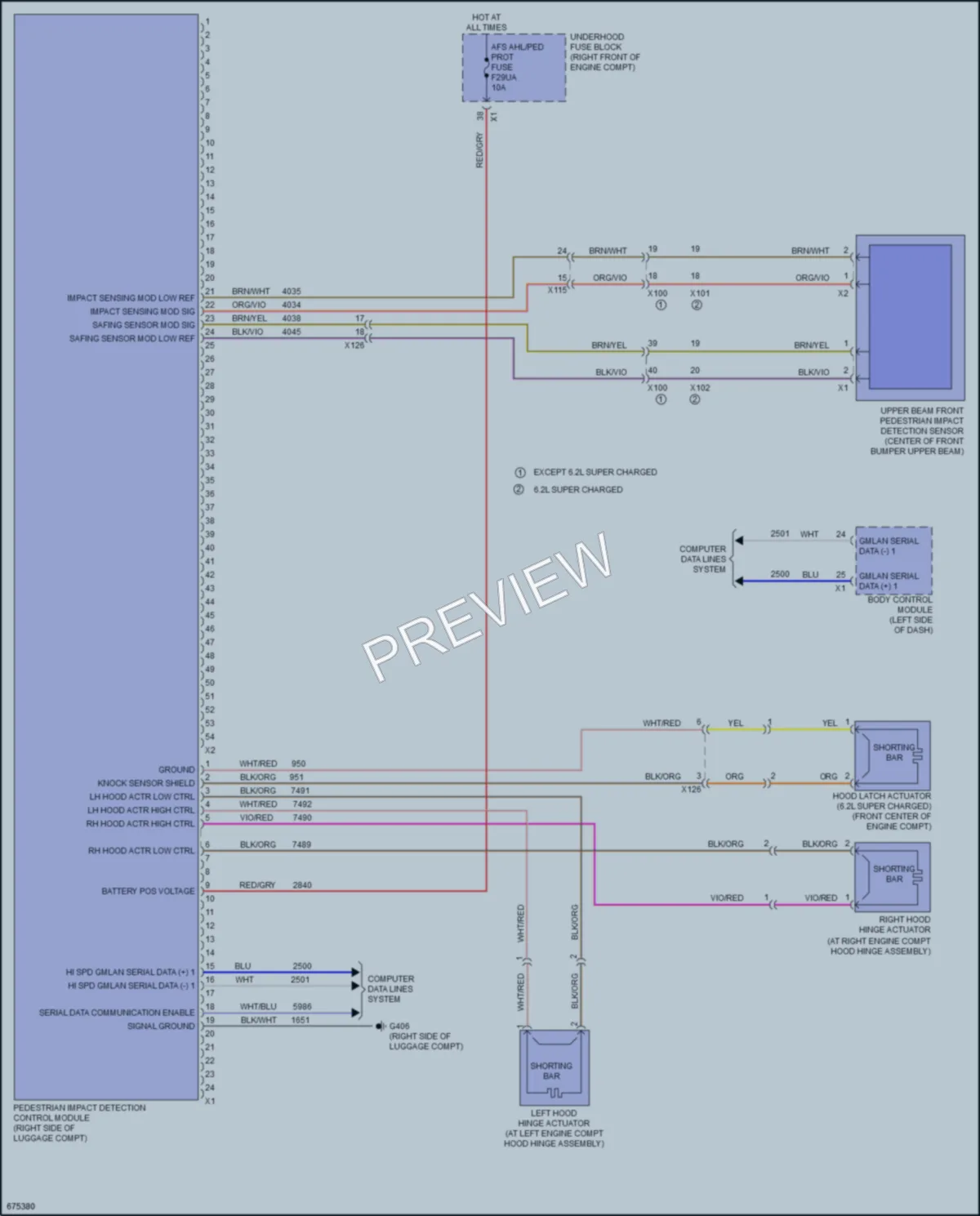 2019 Cadillac CTSV Active Bodyworks wiring diagram preview