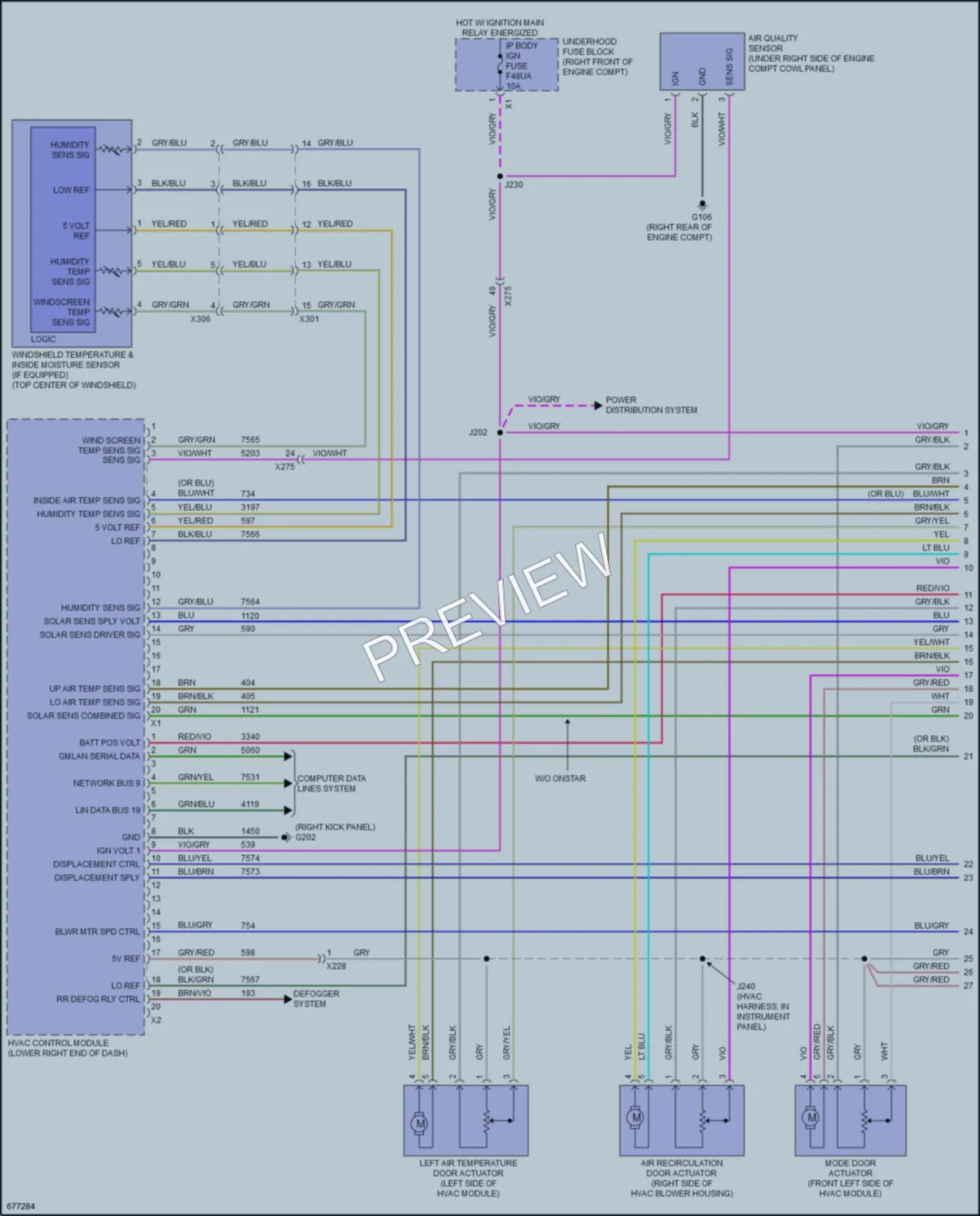 2019 Cadillac CTSV Air Conditioning wiring diagram preview