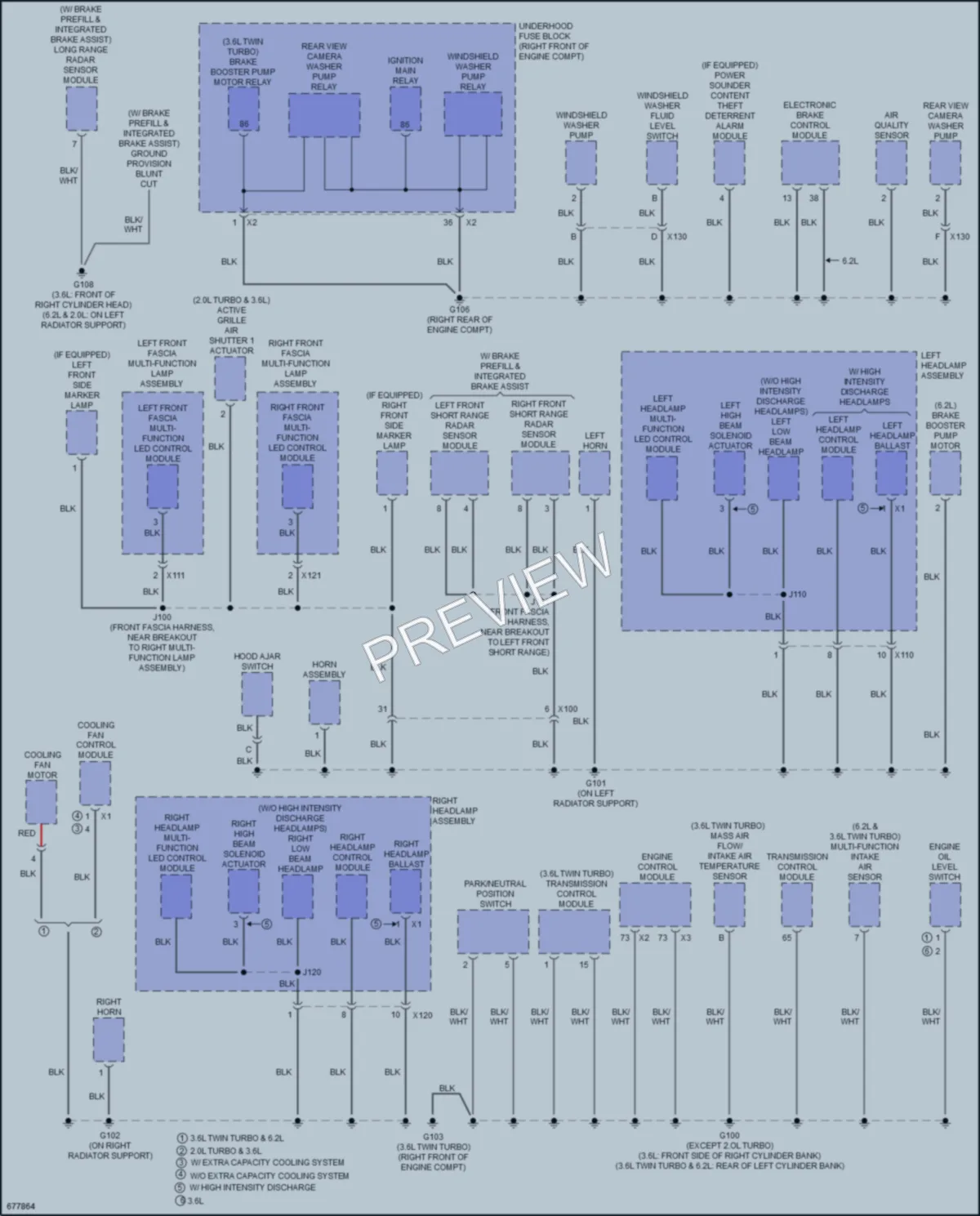 2019 Cadillac CTSV Ground Distribution wiring diagram preview