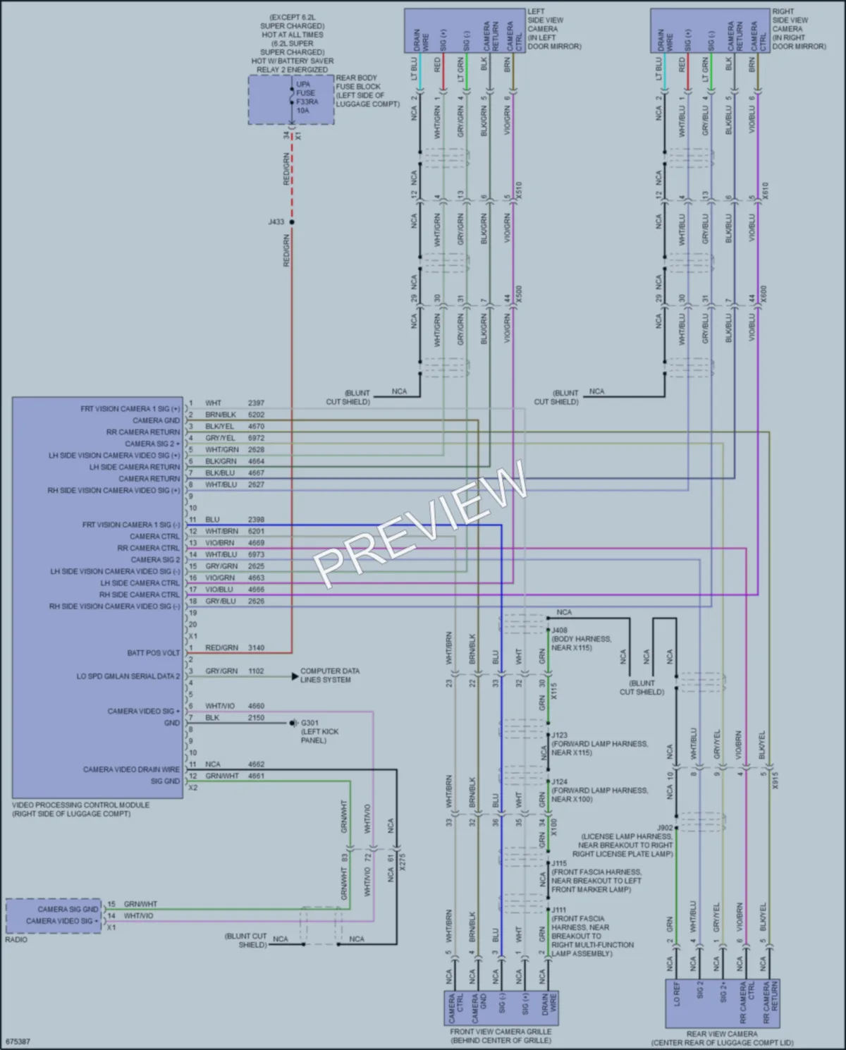 2019 Cadillac CTSV Navigation wiring diagram preview
