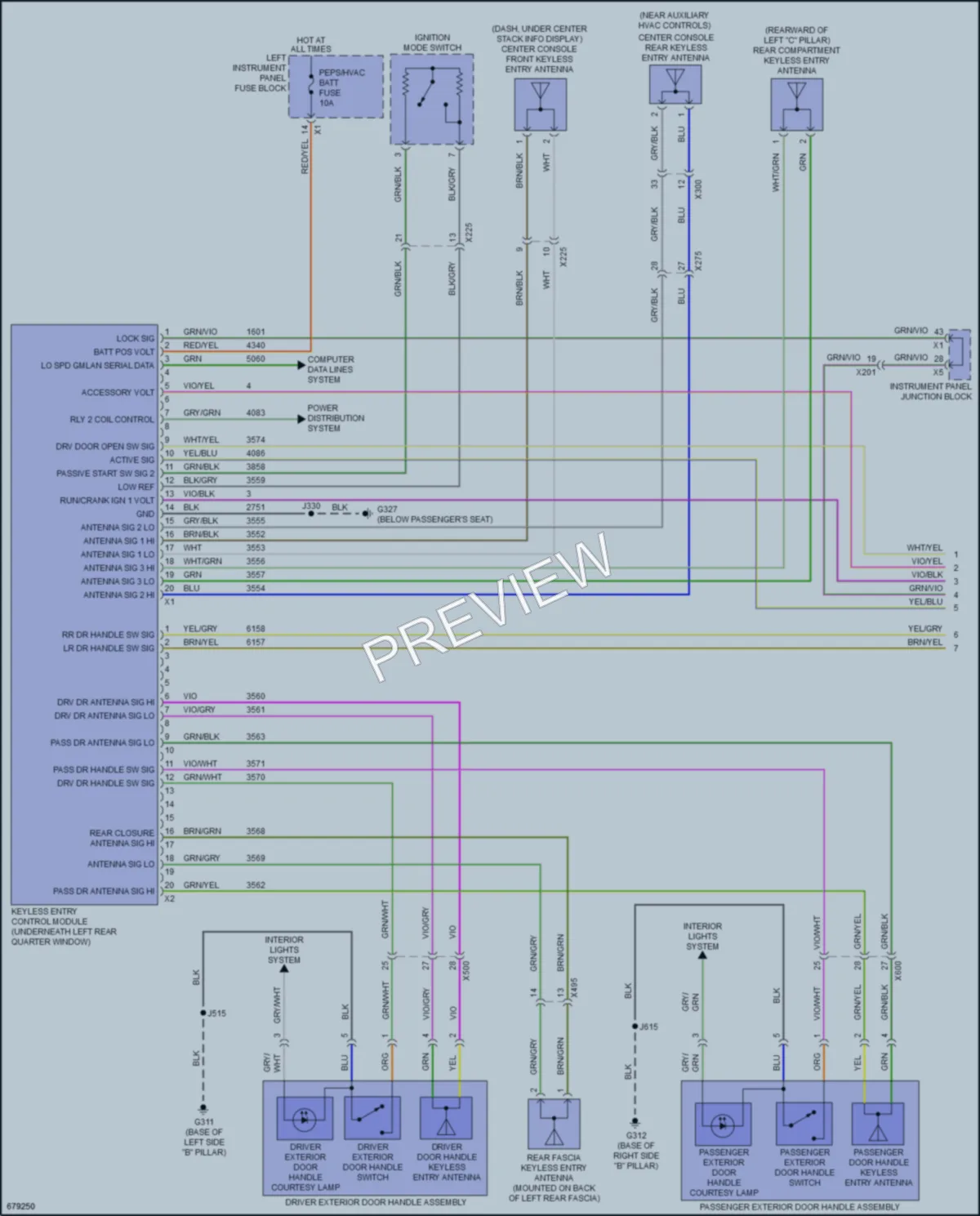 2019 Cadillac EscaladeESV Anti Theft wiring diagram preview