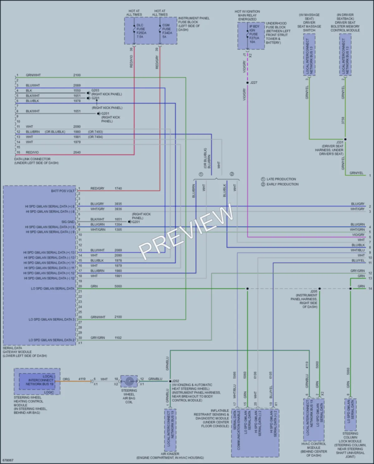 2019 Cadillac XT4 Computer Data Lines wiring diagram preview