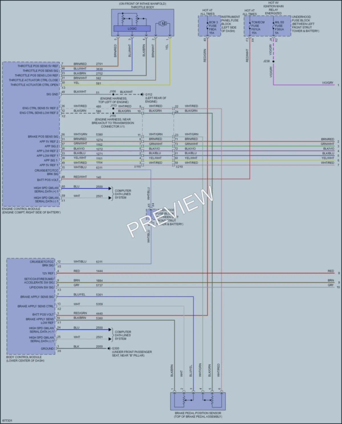 2019 Cadillac XT4 Cruise Control wiring diagram preview