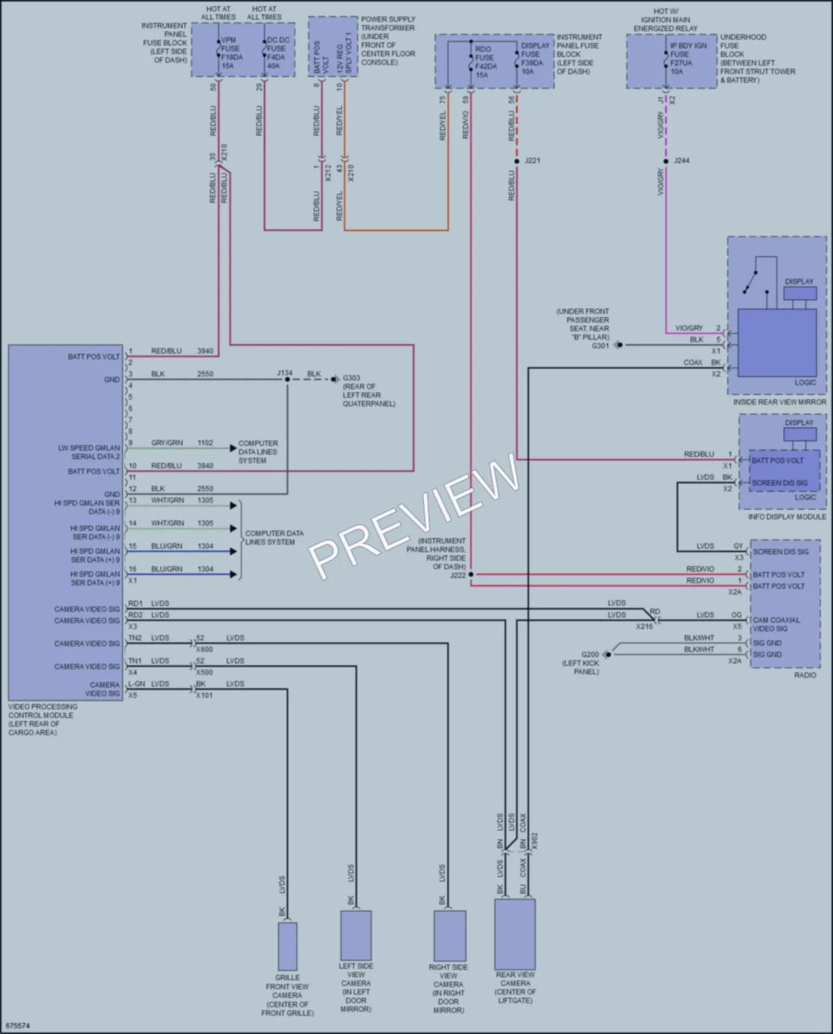 2019 Cadillac XT4 Navigation wiring diagram preview
