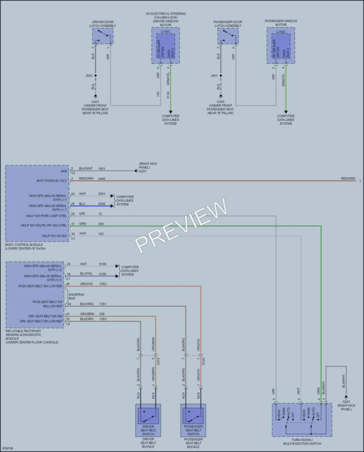 2019 Cadillac XT4 Warning Systems wiring diagram preview