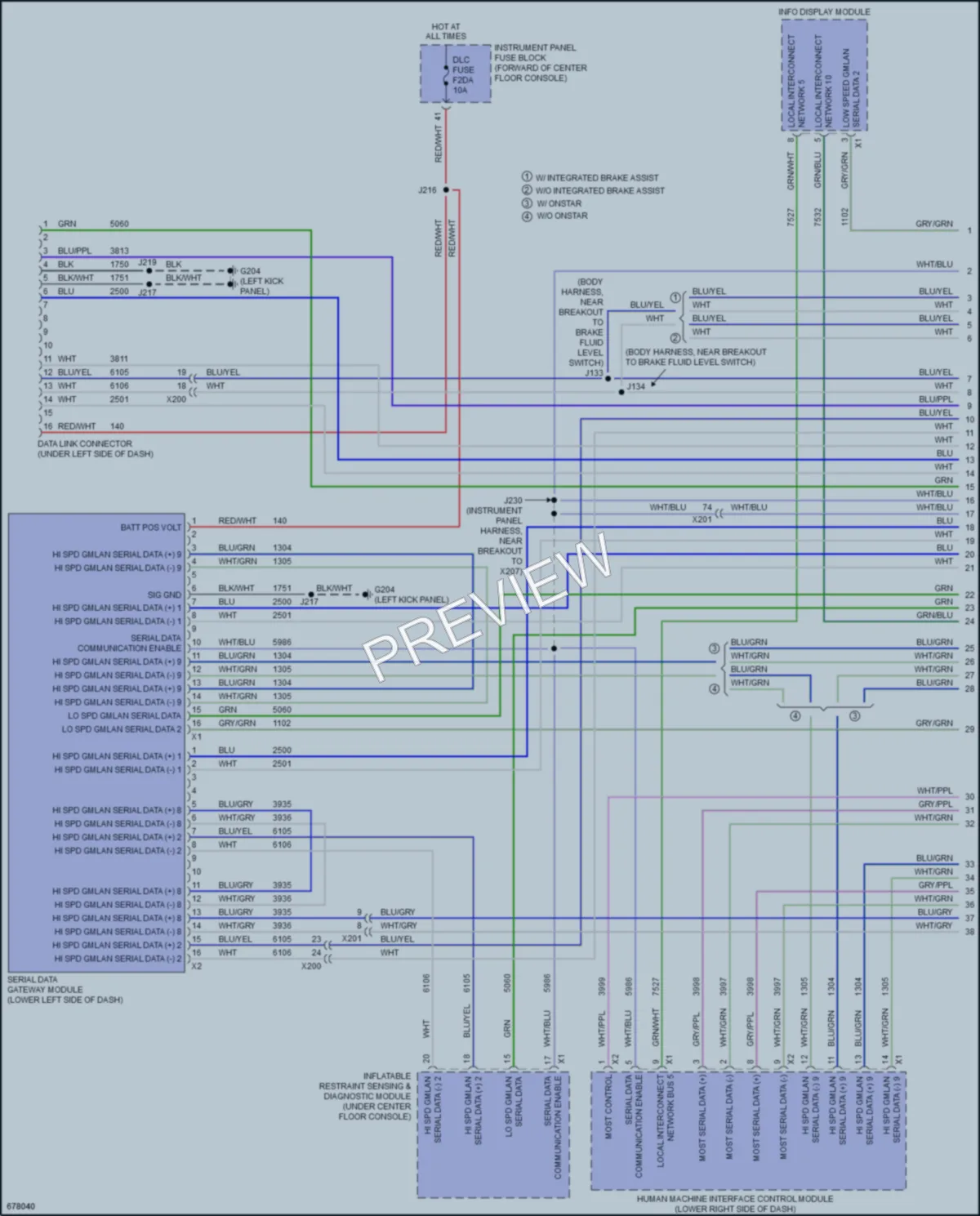 2019 Cadillac XT5 Computer Data Lines wiring diagram preview