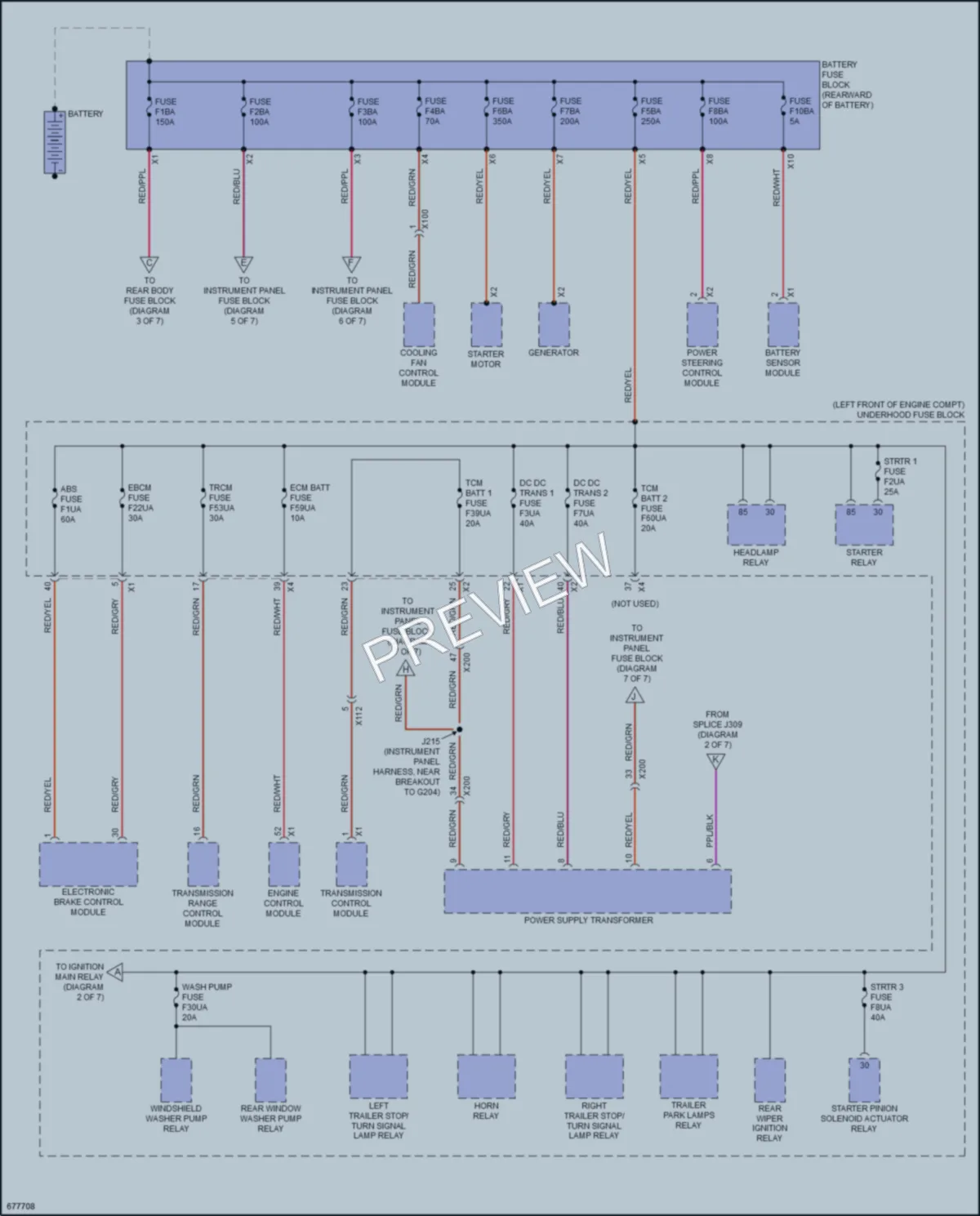 2019 Cadillac XT5 Power Distribution wiring diagram preview