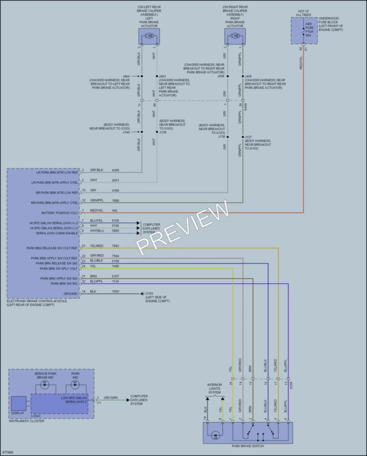 2019 Cadillac XT5 Shift Interlock wiring diagram preview